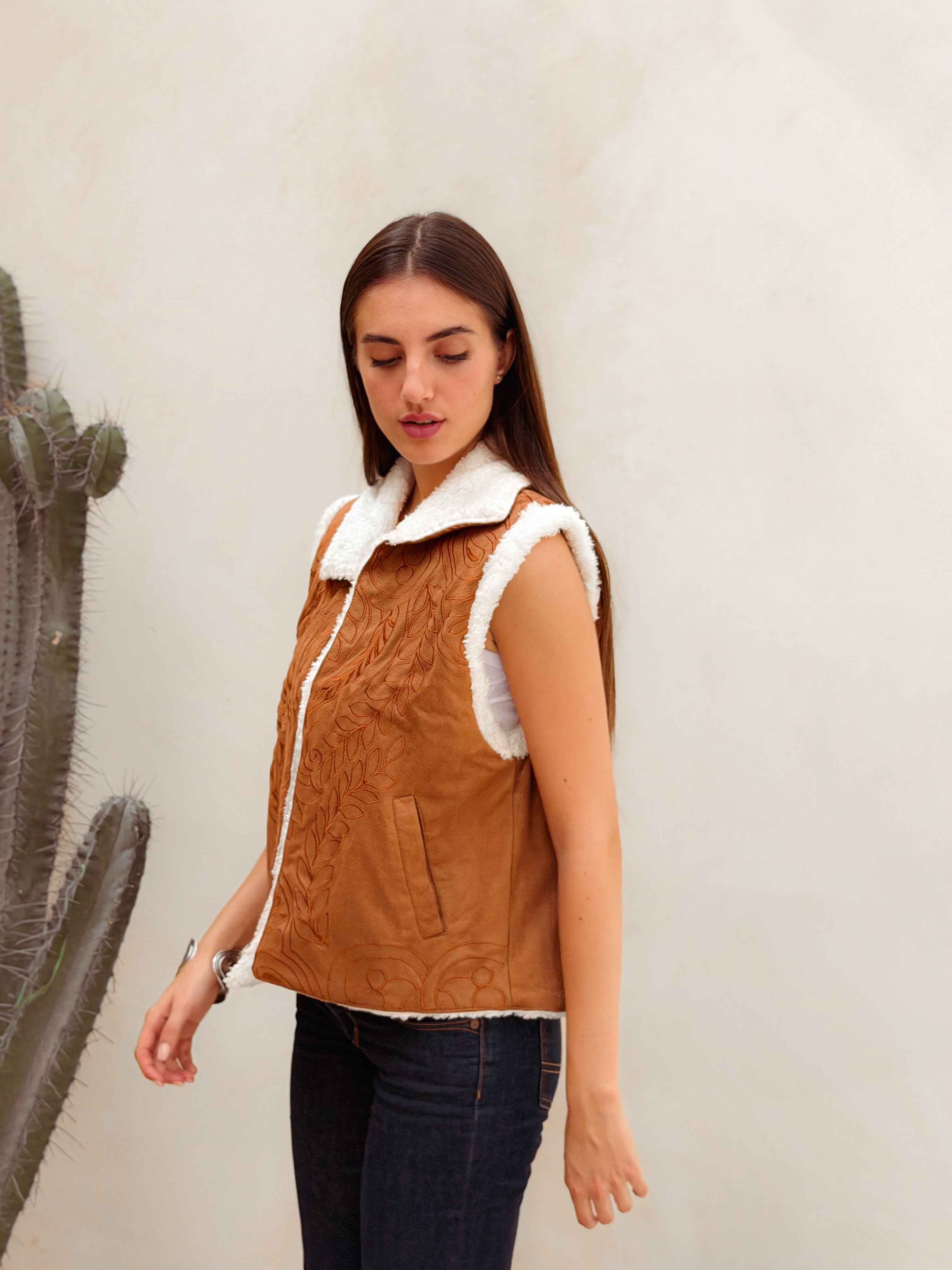 Rêve Warm Caramel Brown Vest