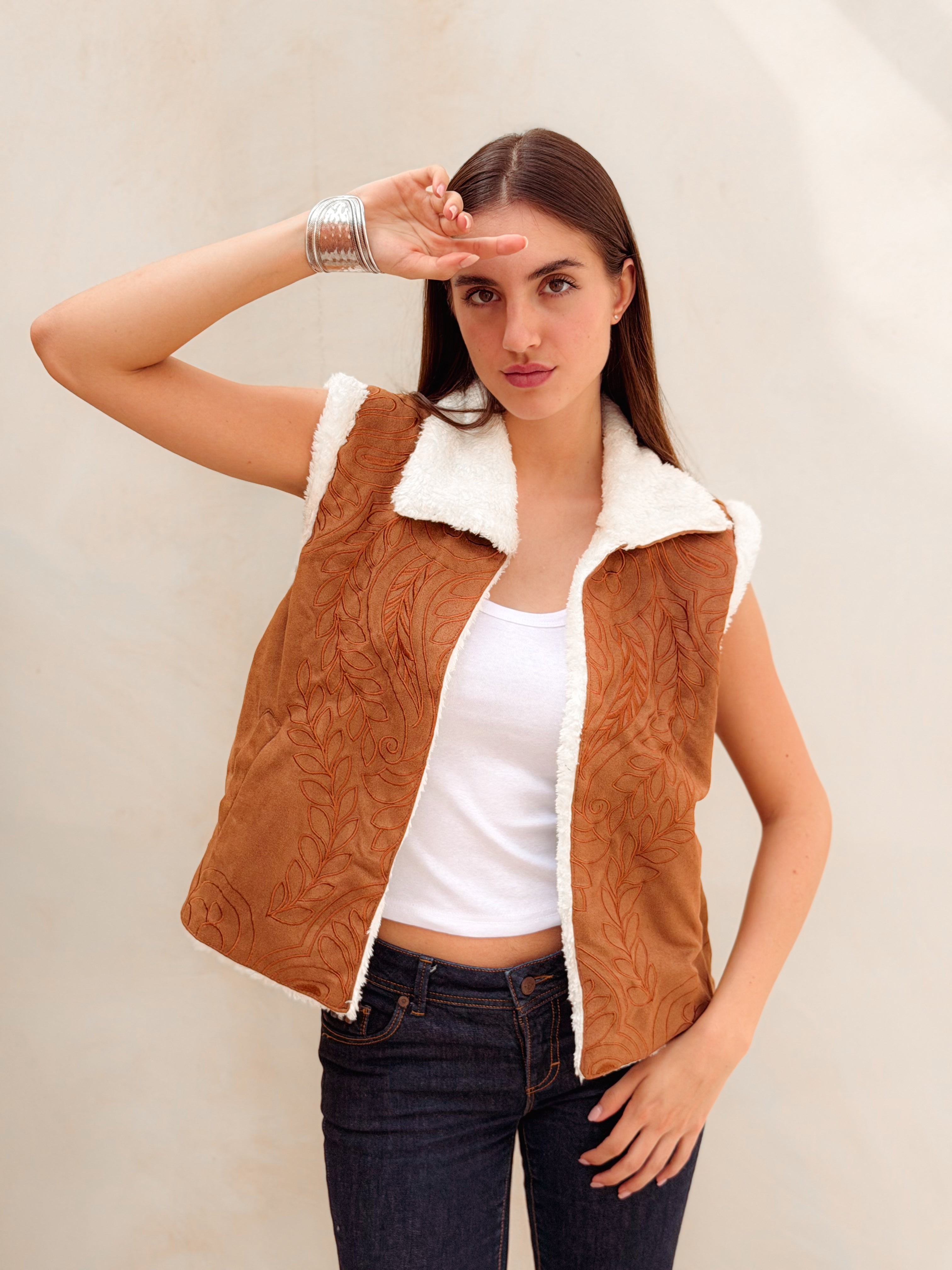 Rêve Warm Caramel Brown Vest