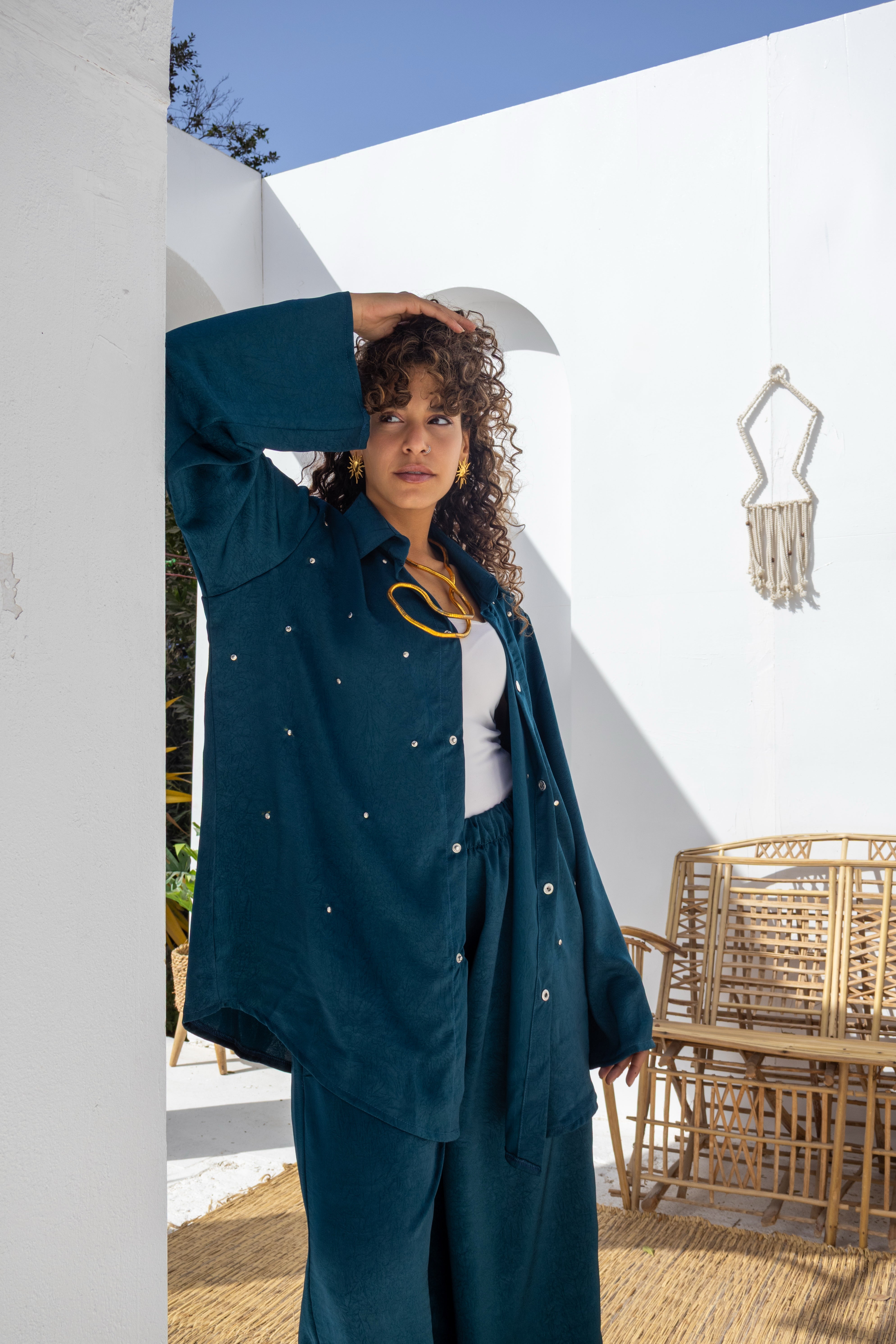 Deep Teal Nojoum Set