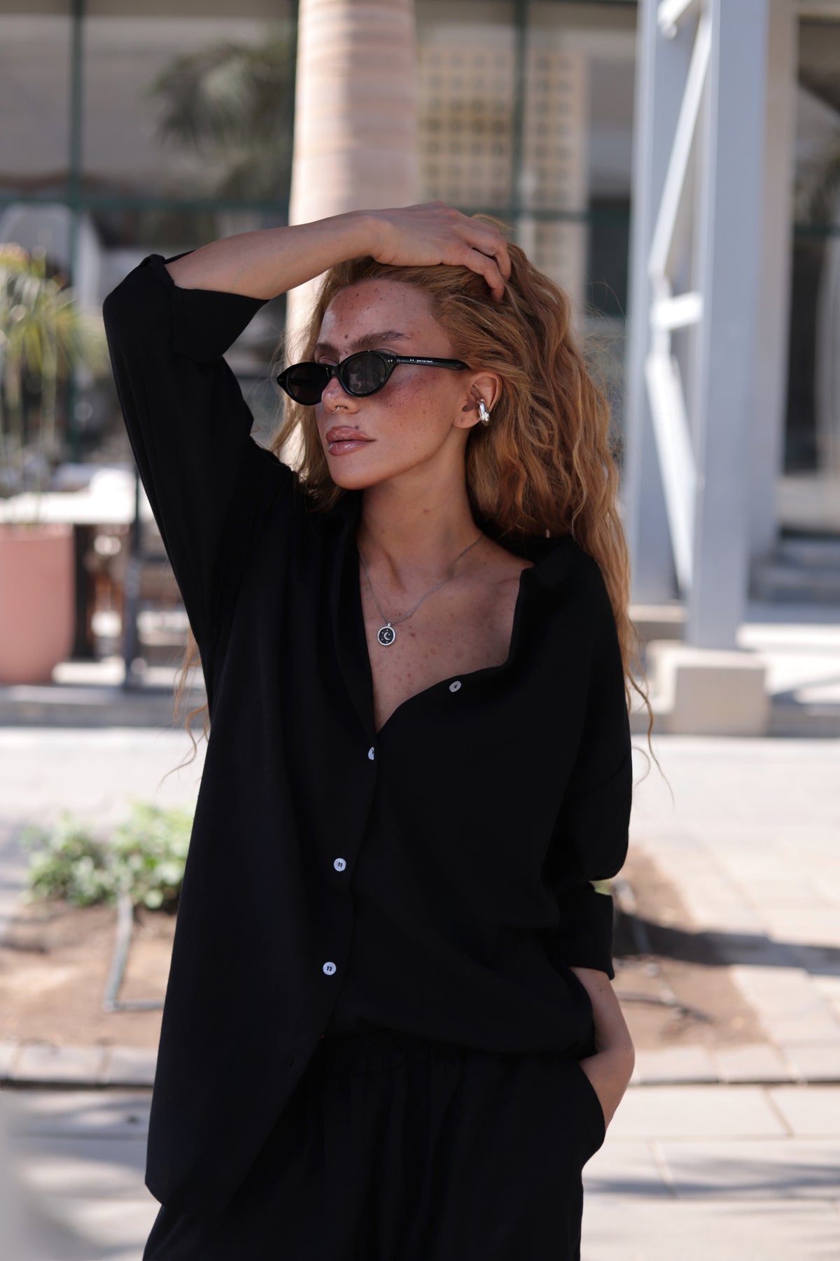 Zoya Chemise in Black