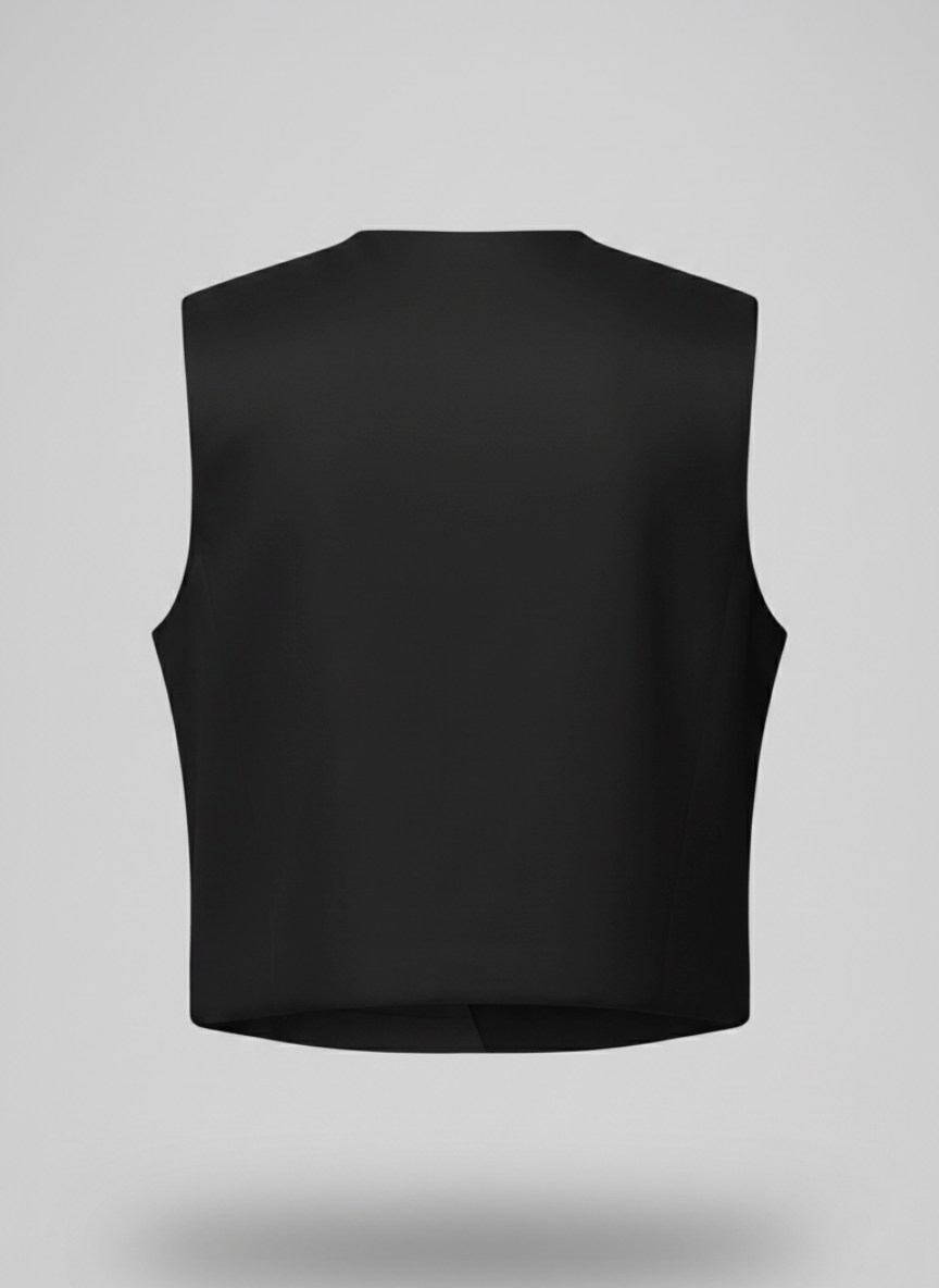 Flare Black Vest - BerriessDesigns