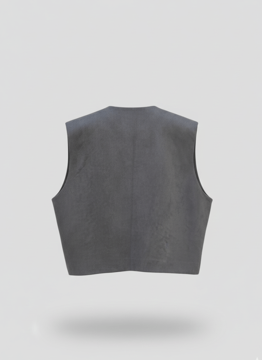 Flare Grey Vest - BerriessDesigns