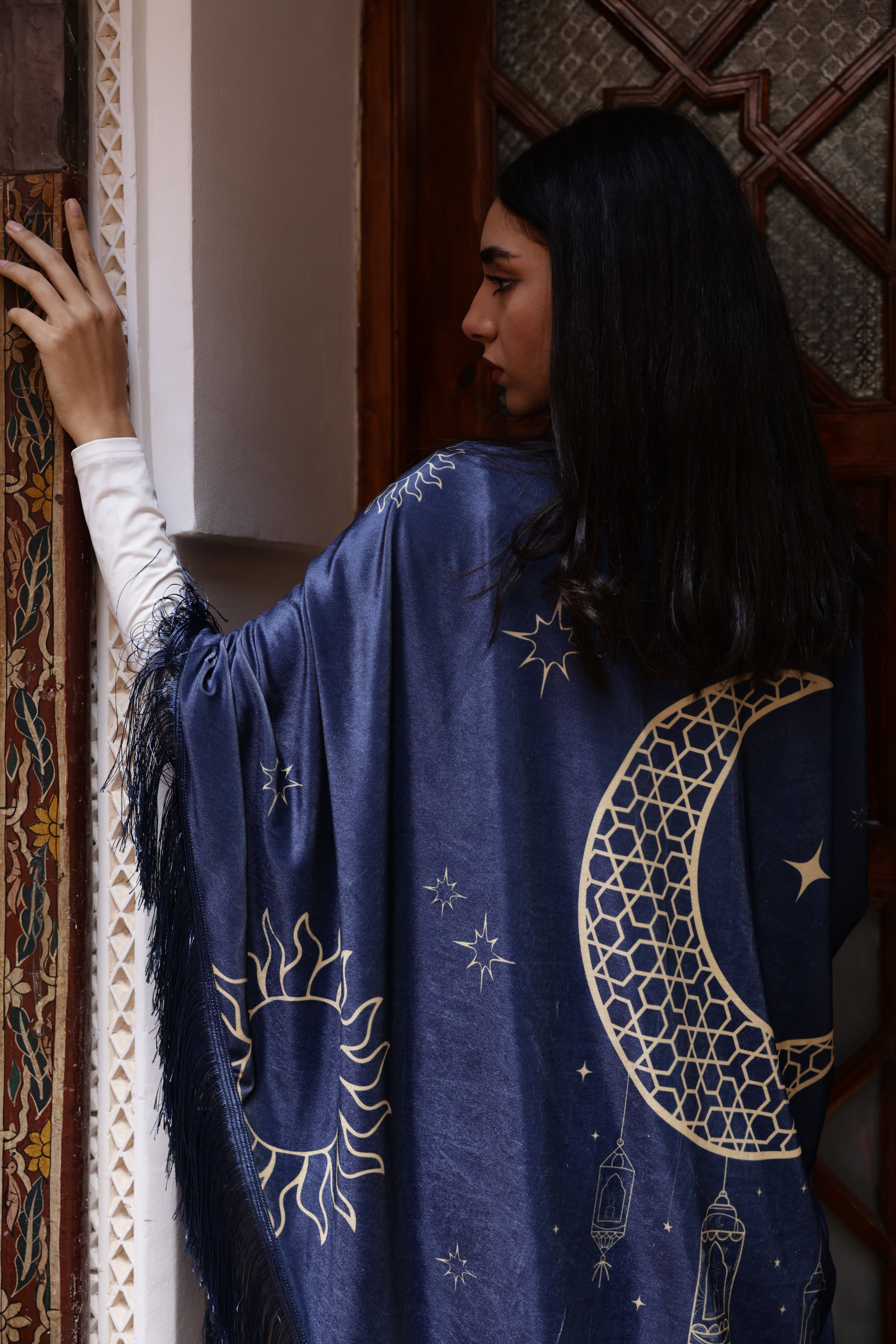 Khayaal Blue Cape - BerriessDesigns