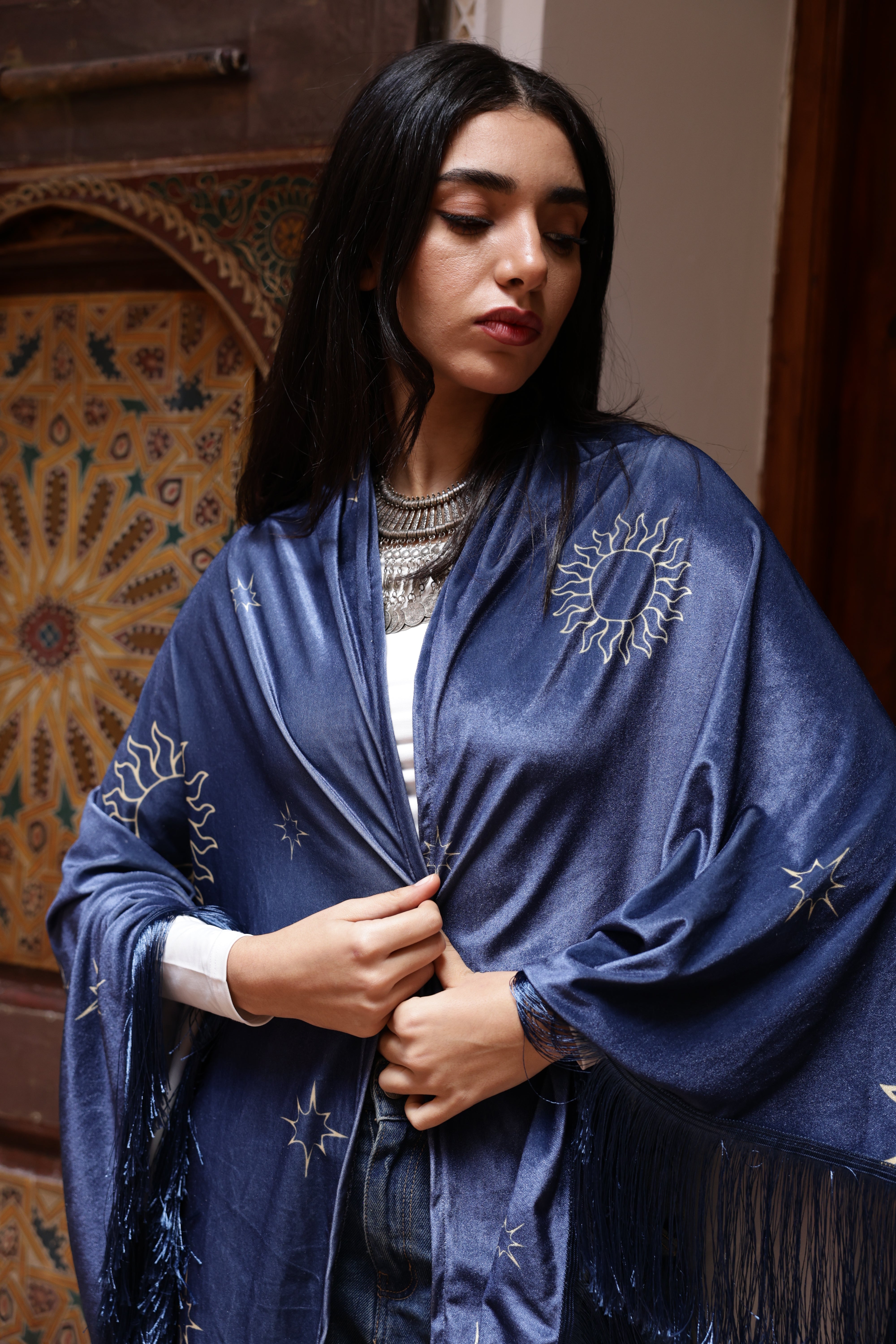Khayaal Blue Cape (Mini) - BerriessDesigns