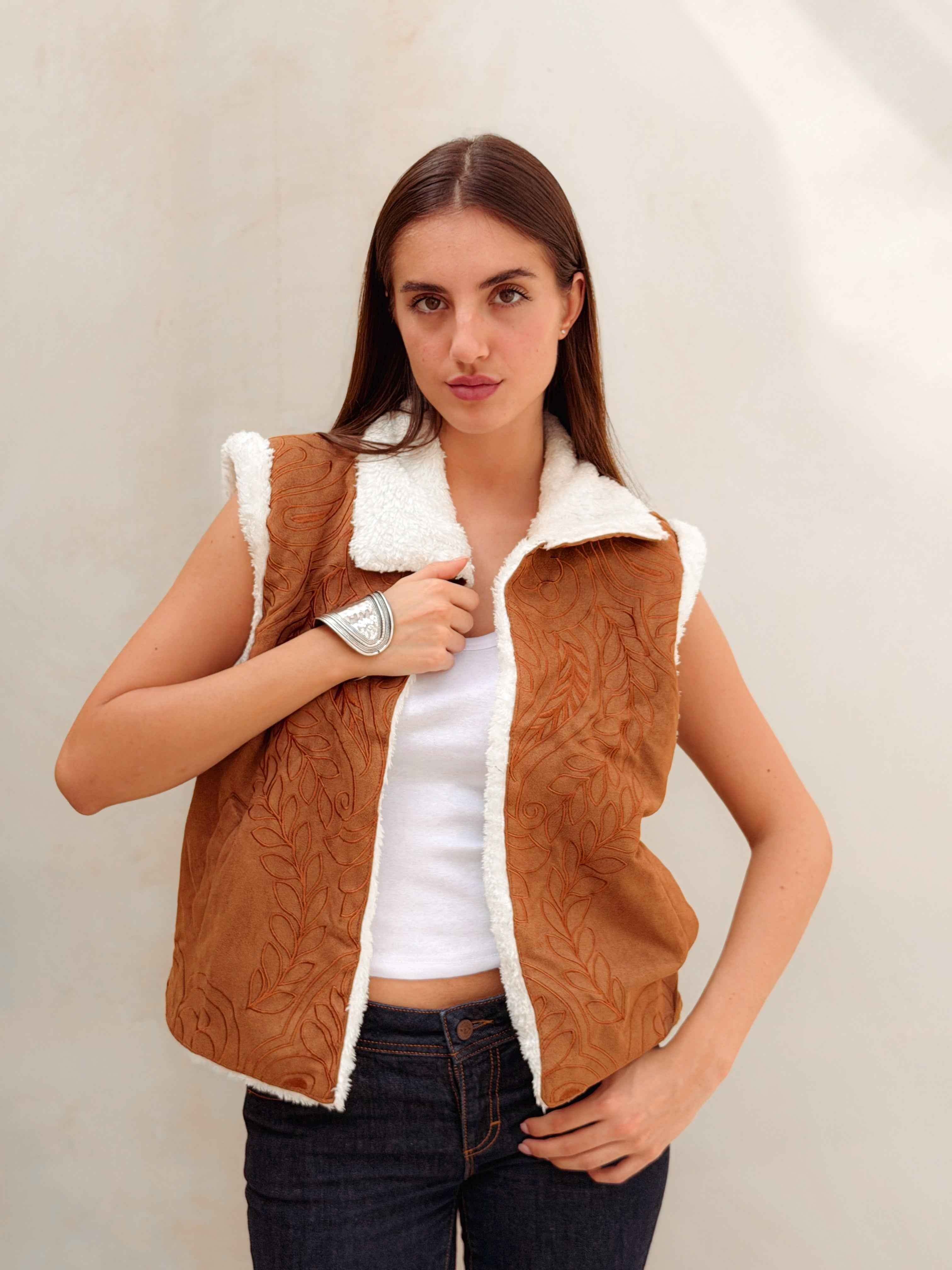 Rêve Warm Caramel Brown Vest