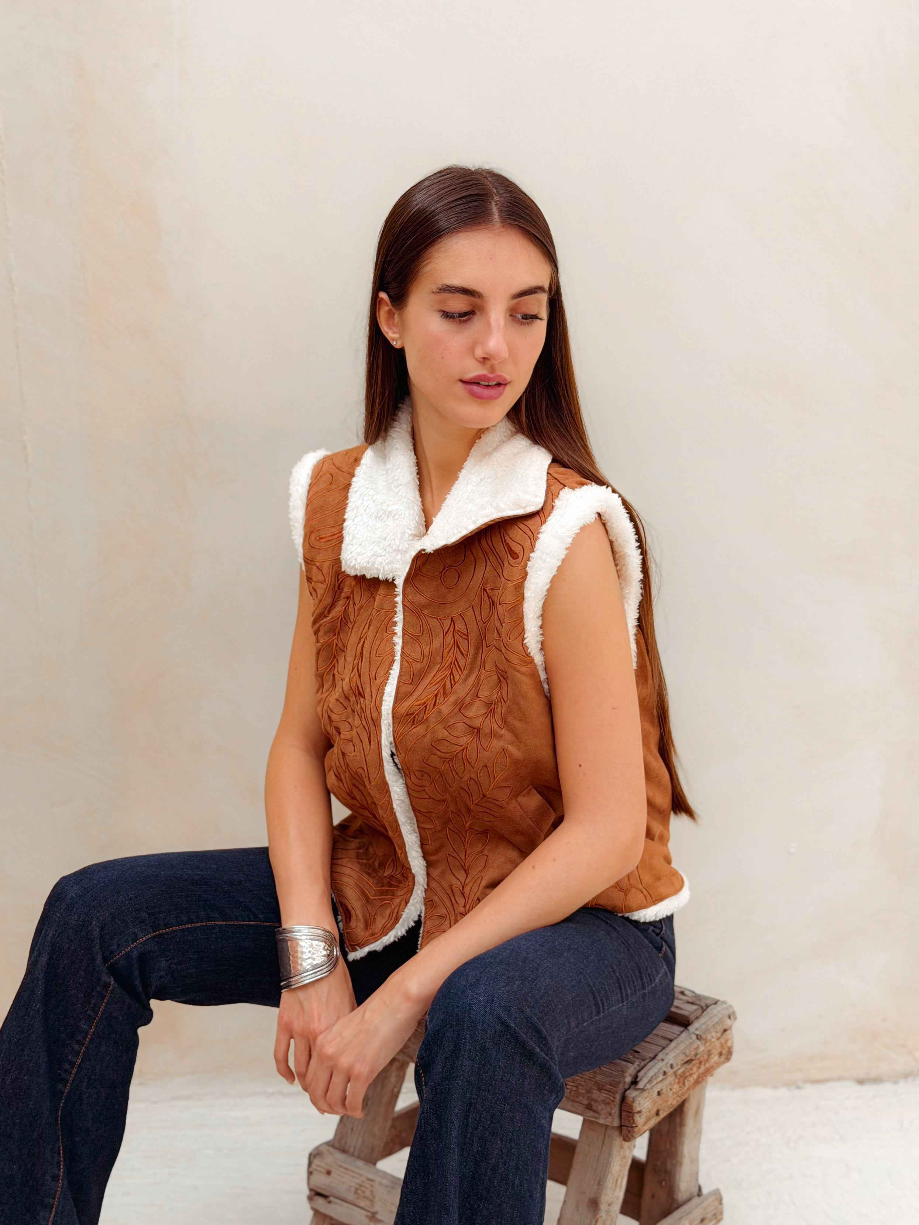 Rêve Warm Caramel Brown Vest