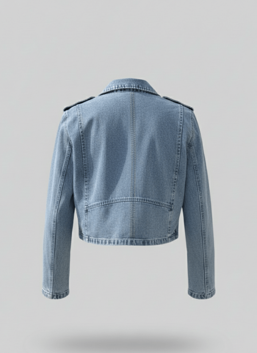 Tala Jacket – Cropped Denim Jacket - BerriessDesigns