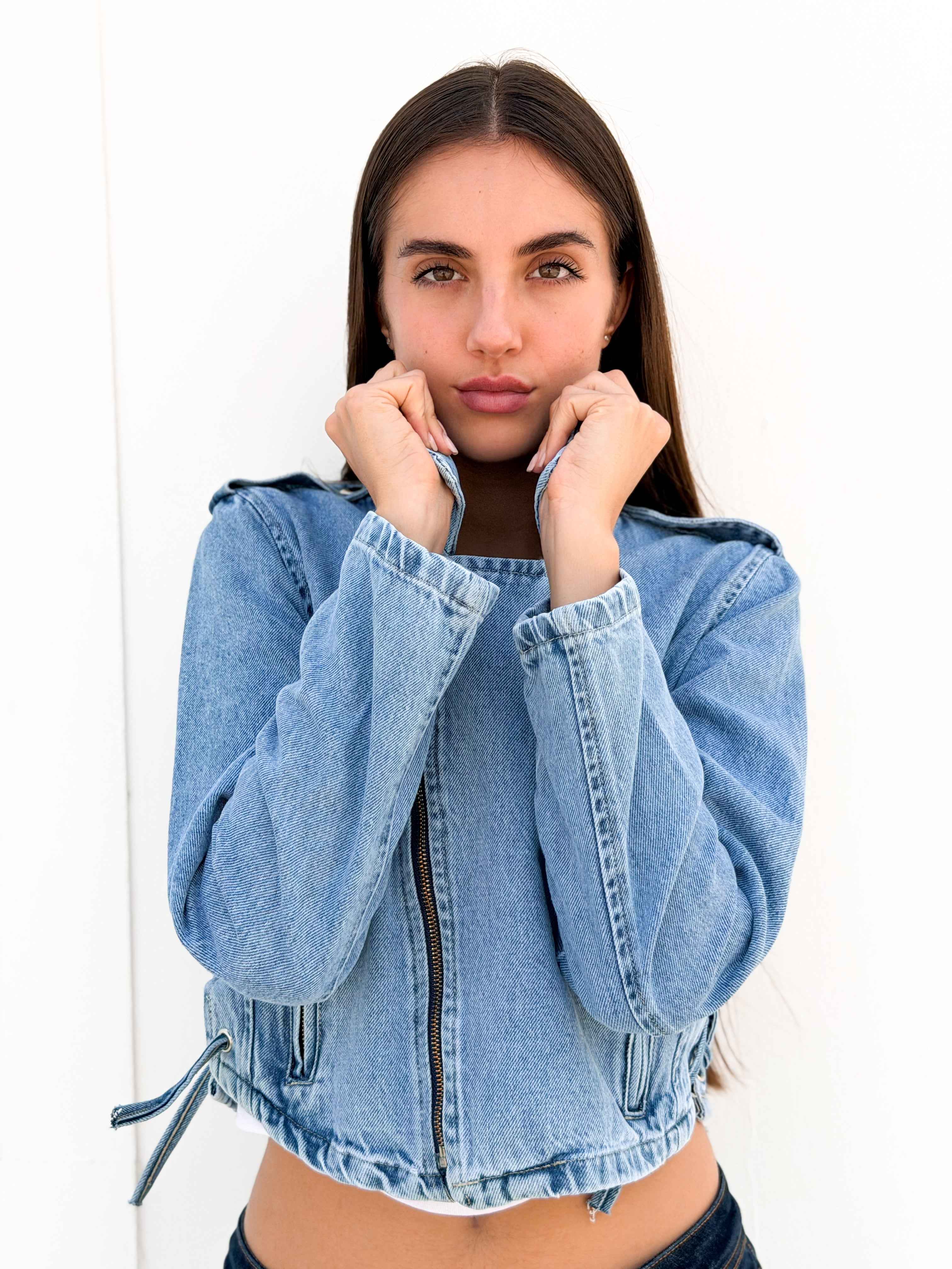 Tala Jacket – Cropped Denim Jacket