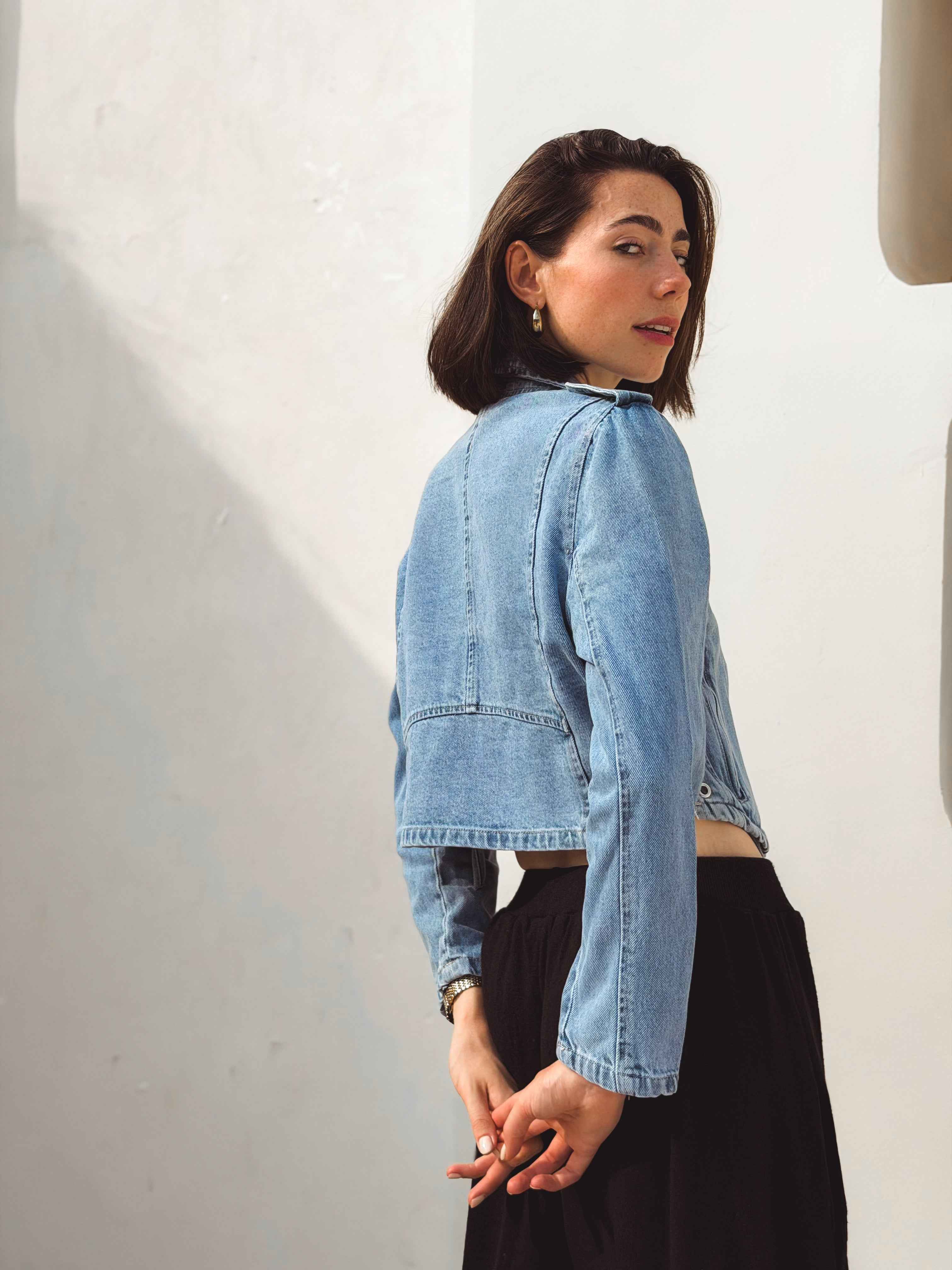 Tala Jacket – Cropped Denim Jacket