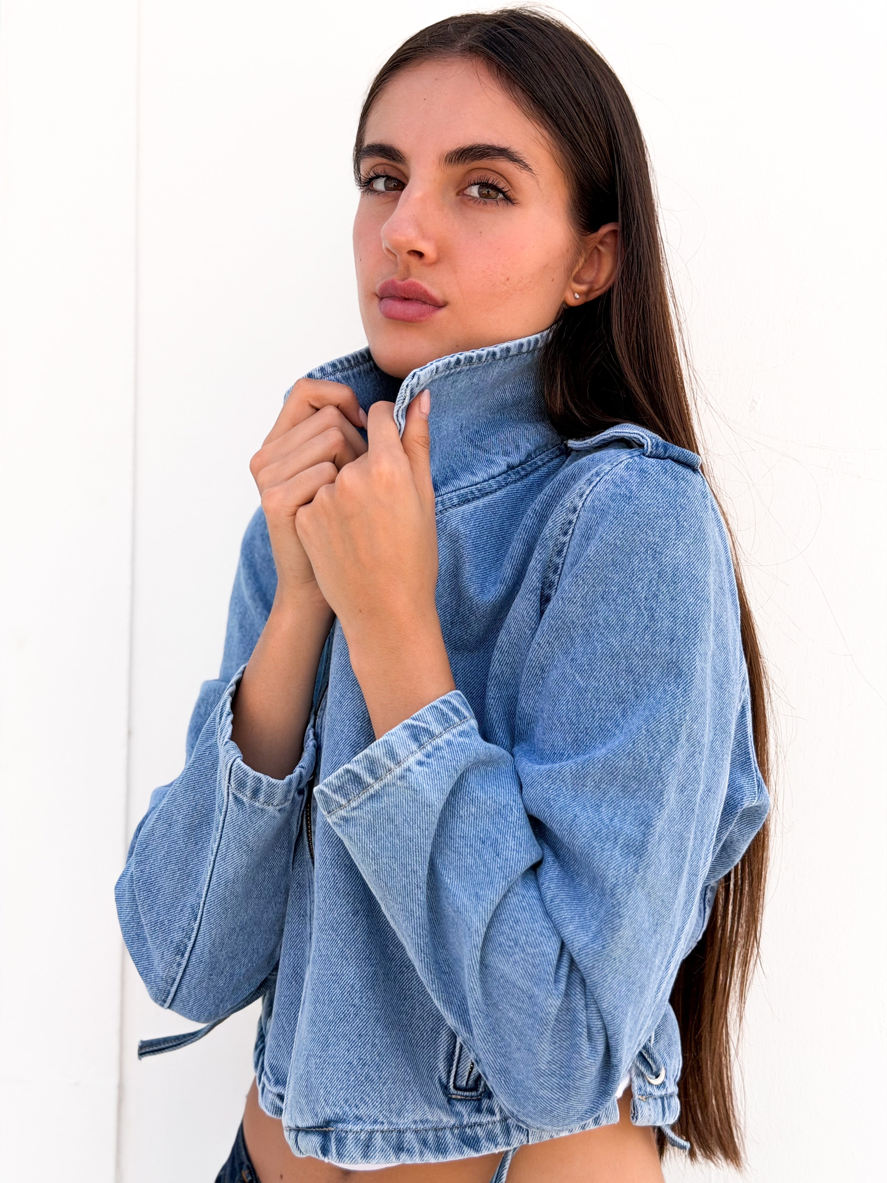 Tala Jacket – Cropped Denim Jacket - BerriessDesigns