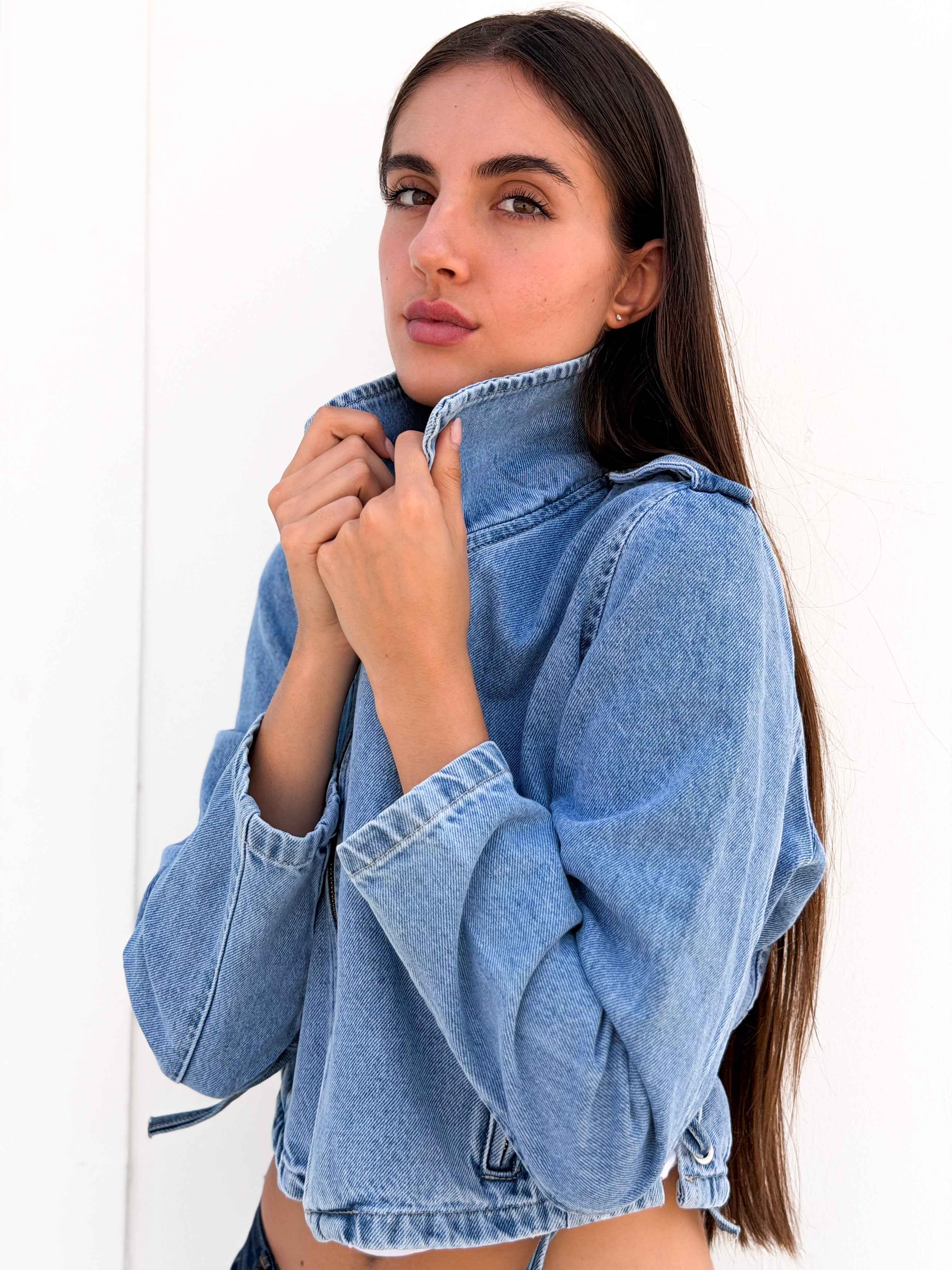 Tala Jacket – Cropped Denim Jacket