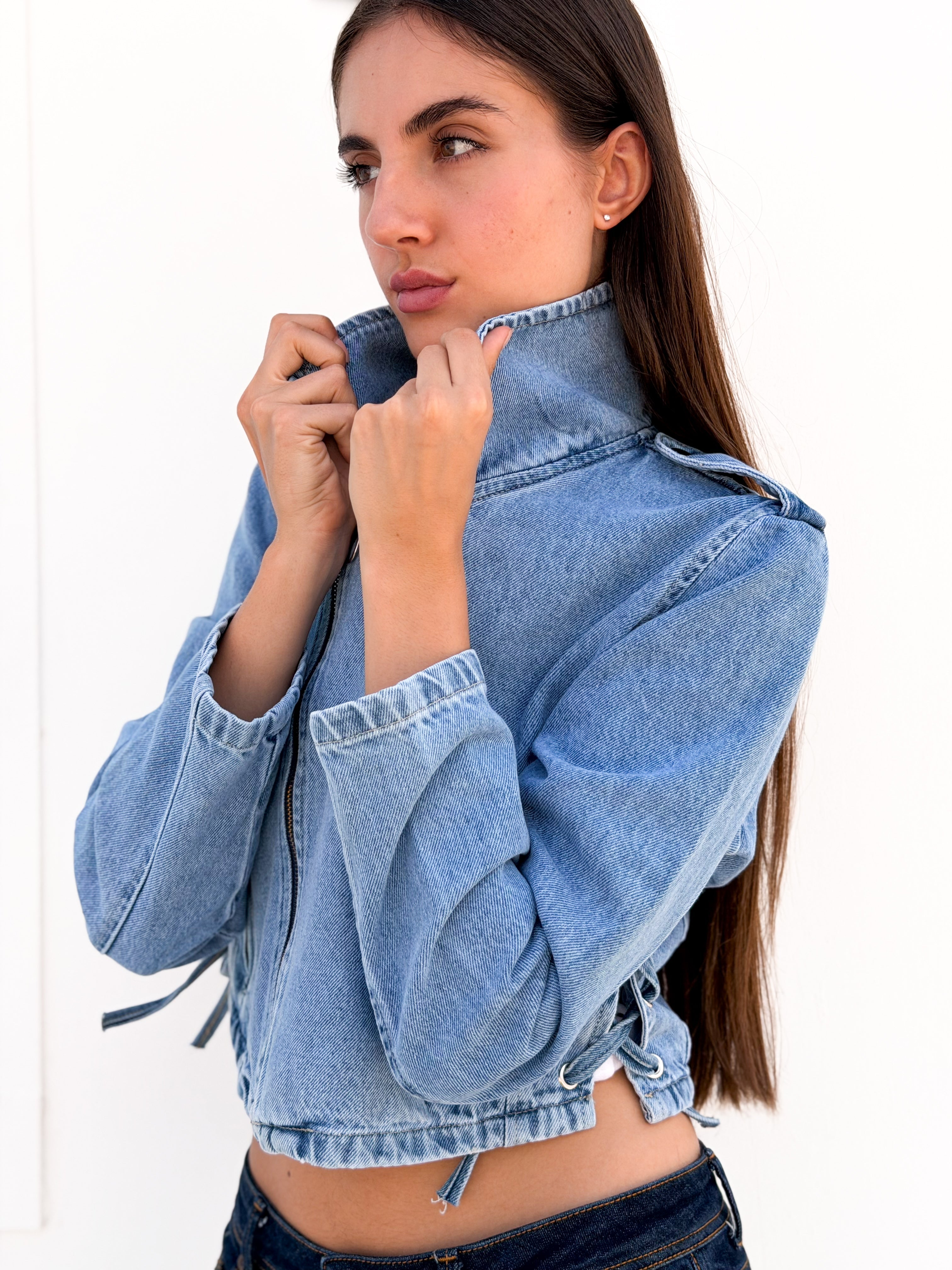 Tala Jacket – Cropped Denim Jacket - BerriessDesigns