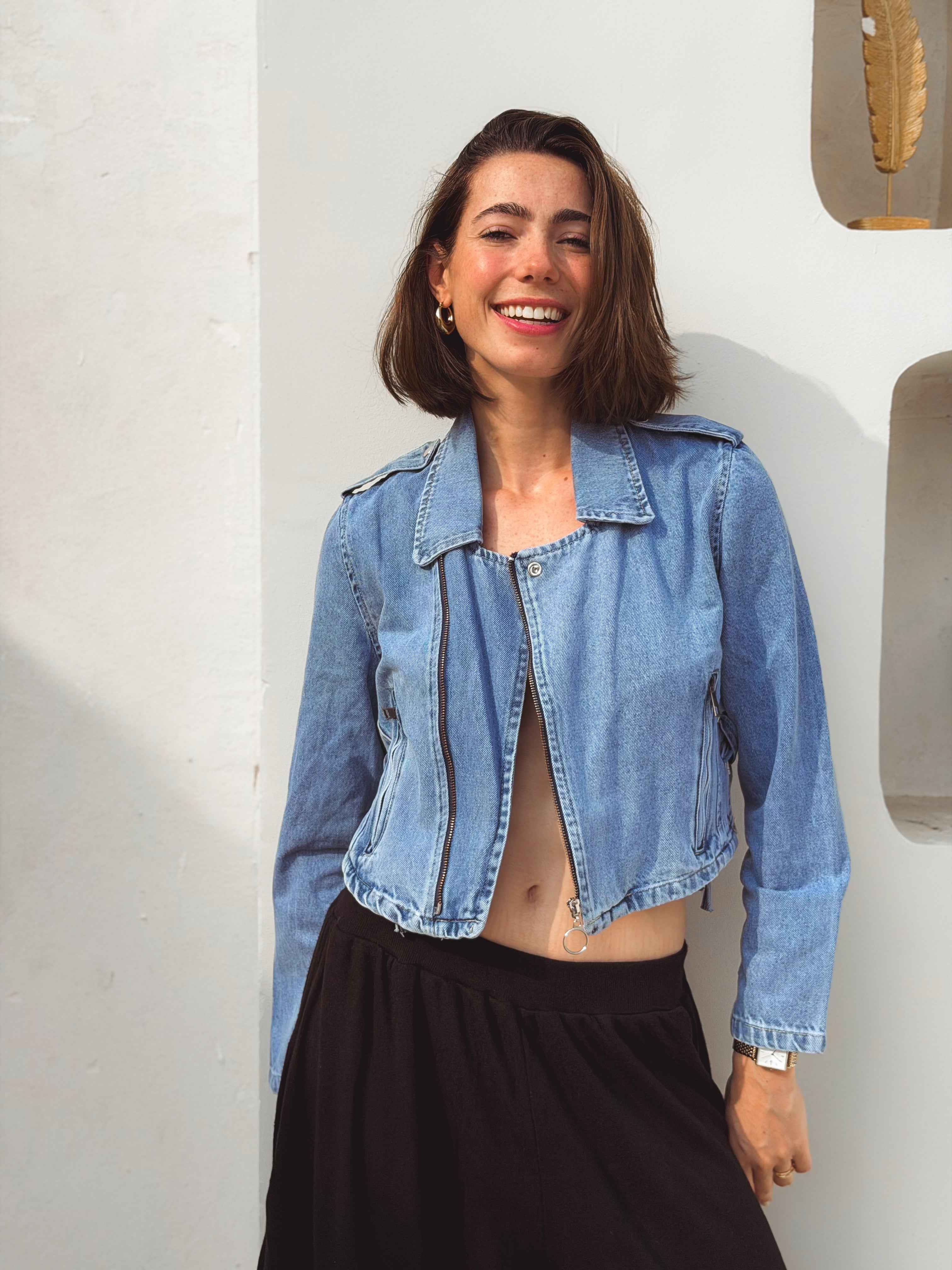 Tala Jacket – Cropped Denim Jacket