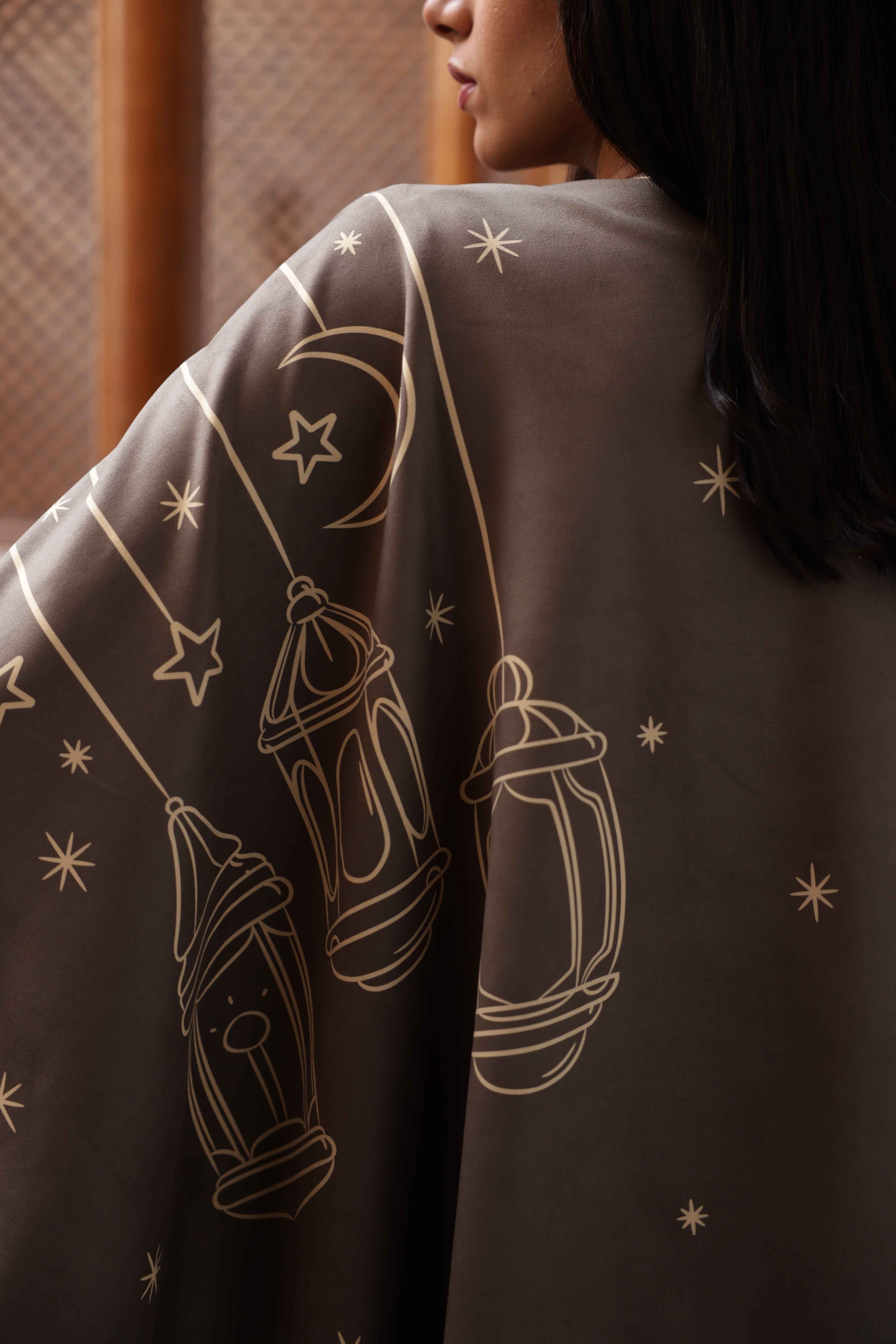 Turath Mocha Grey Cape - BerriessDesigns