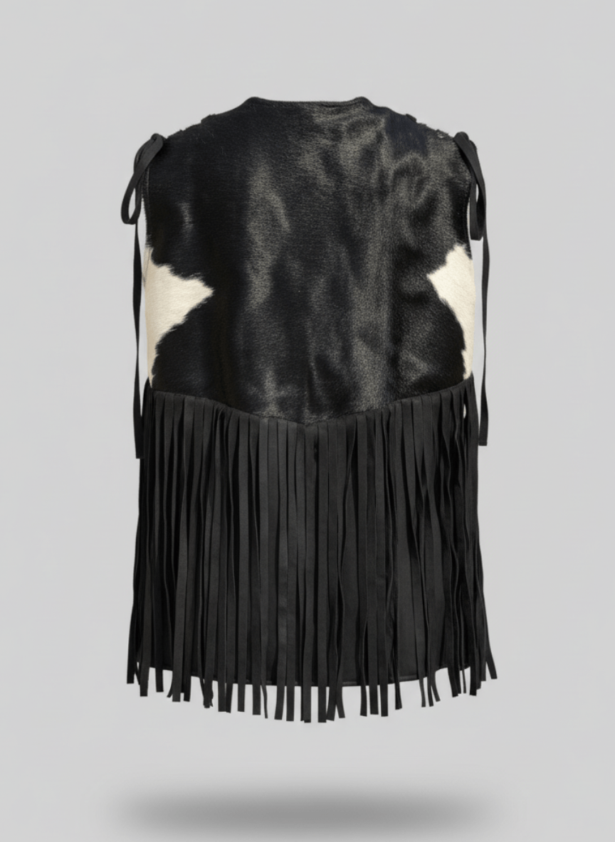 Velura Vest – Natural Cow Leather ( PATTERN 5 ) - BerriessDesigns