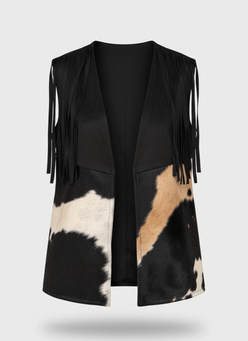 Velura Vest – Natural Cow Leather Vest (PATTERN 1) - BerriessDesigns