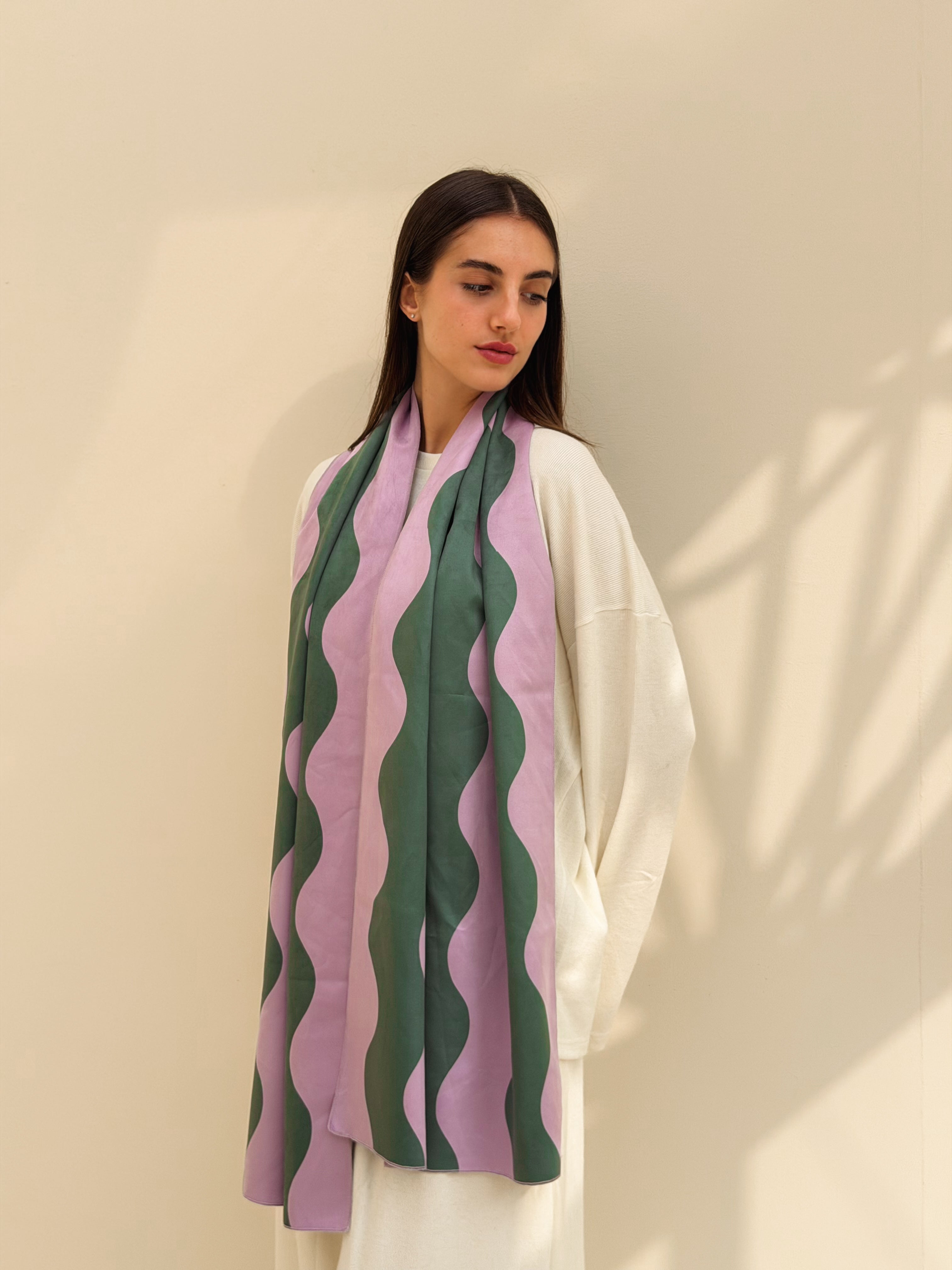 Wavy Stripe Scarf - BerriessDesigns