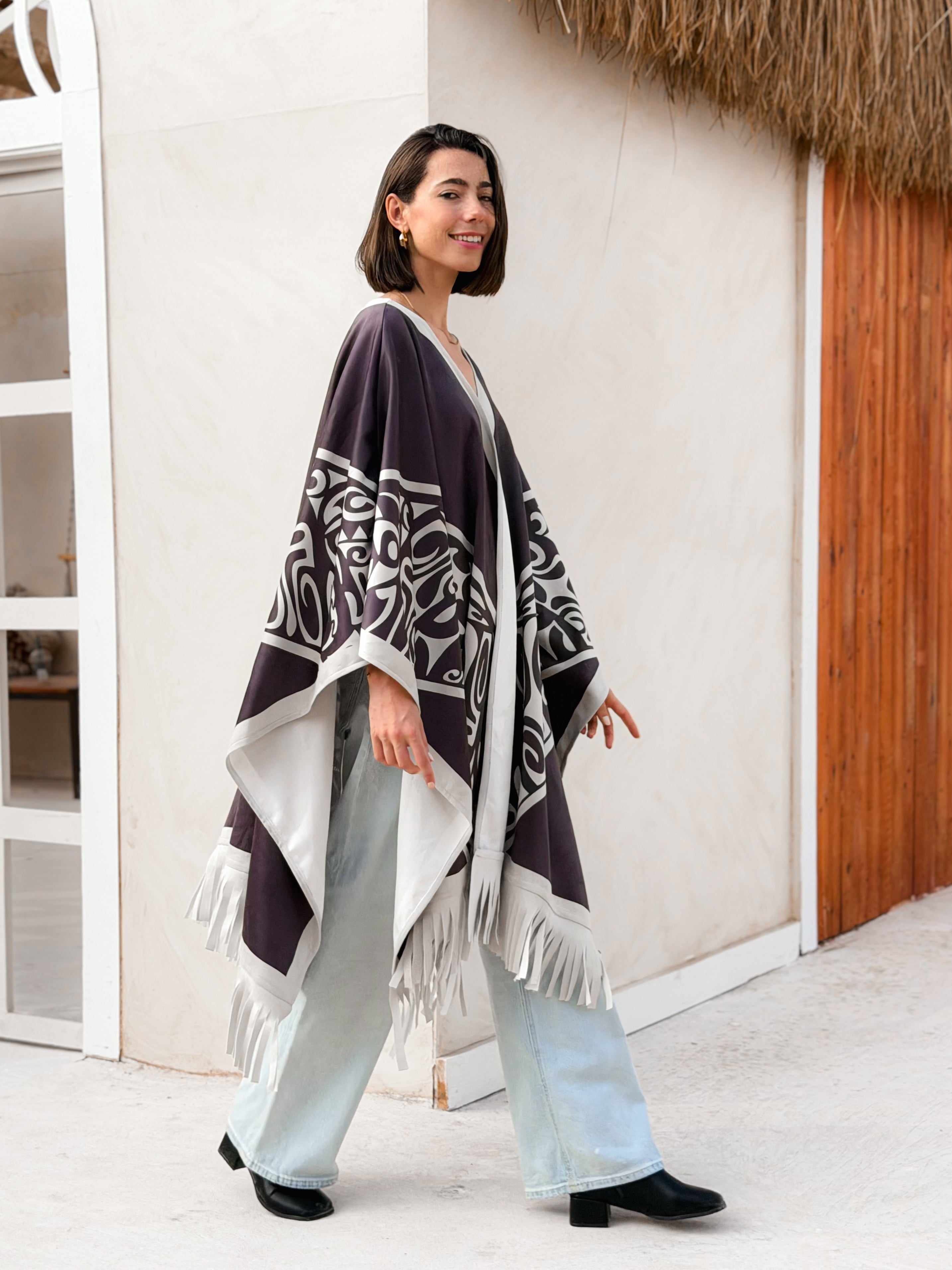 Zayra Dark Chocolate Cape - BerriessDesigns