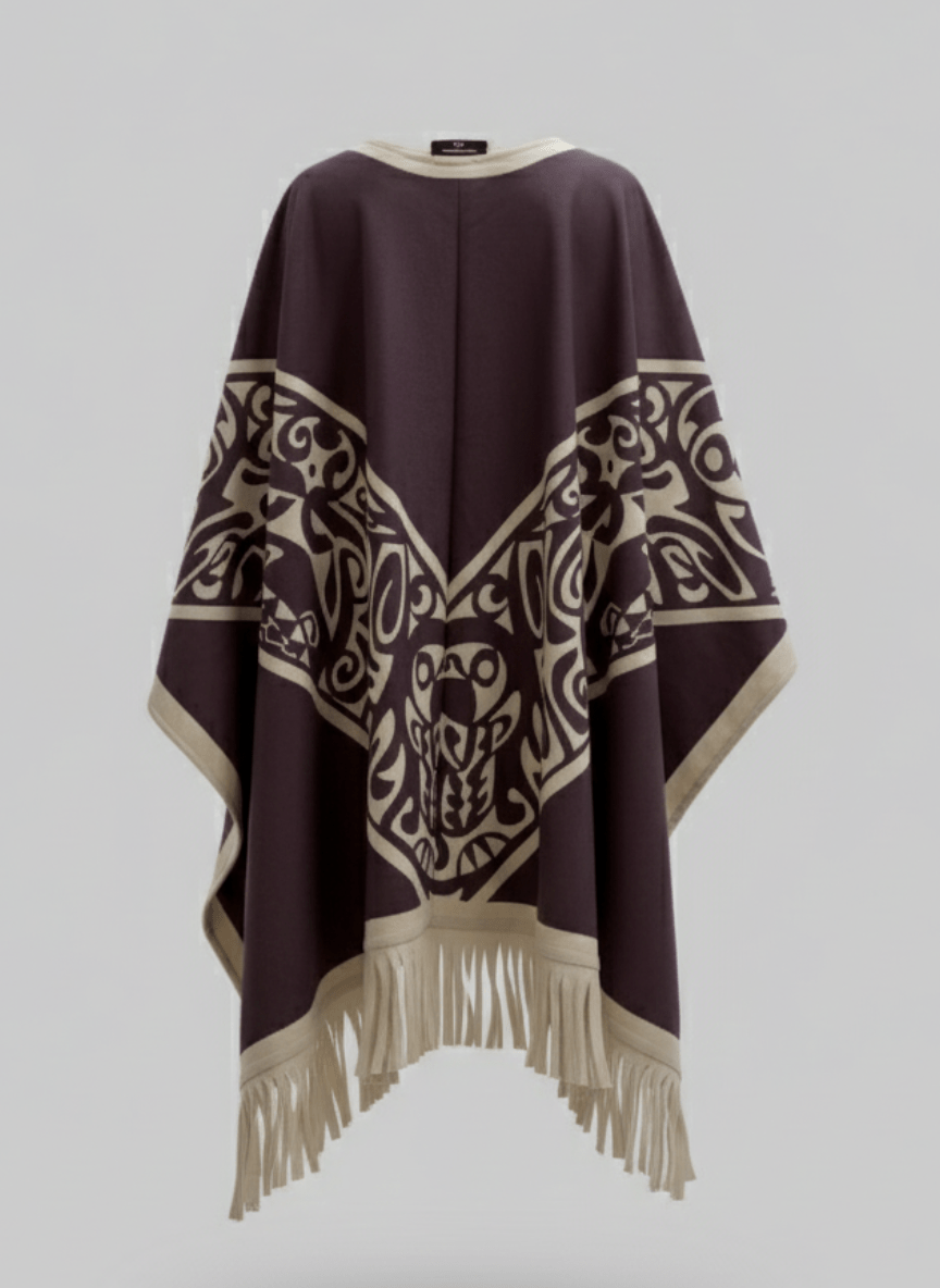 Zayra Dark Chocolate Cape - BerriessDesigns