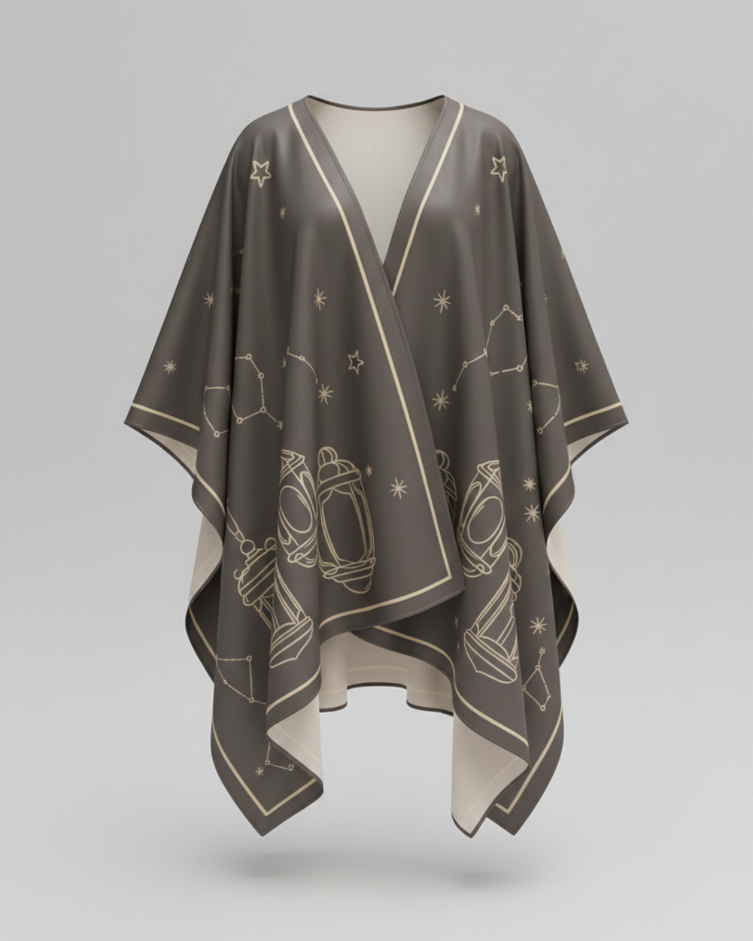 Turath Mocha Grey Cape