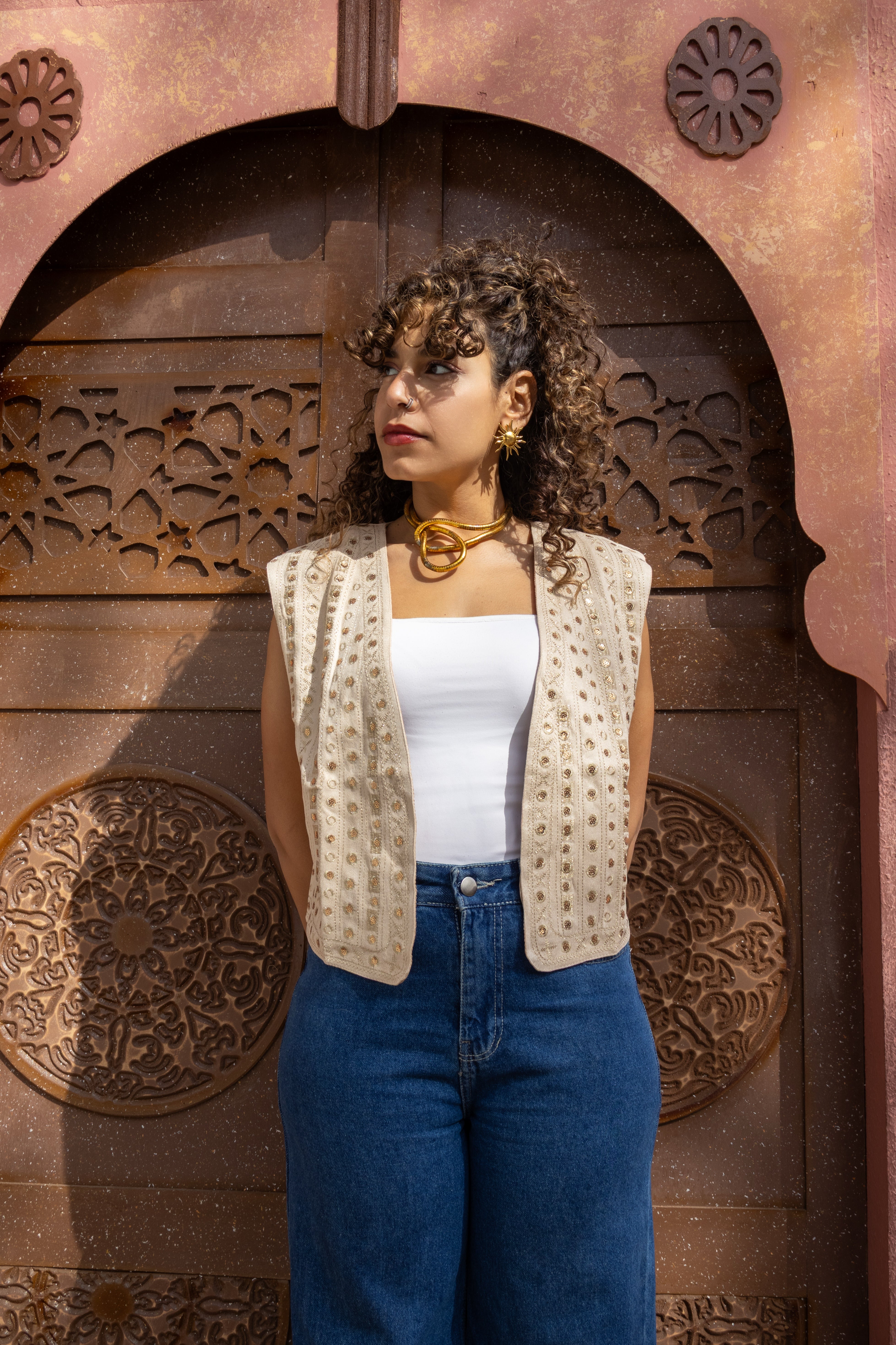 Beige Helal Vest - BerriessDesigns