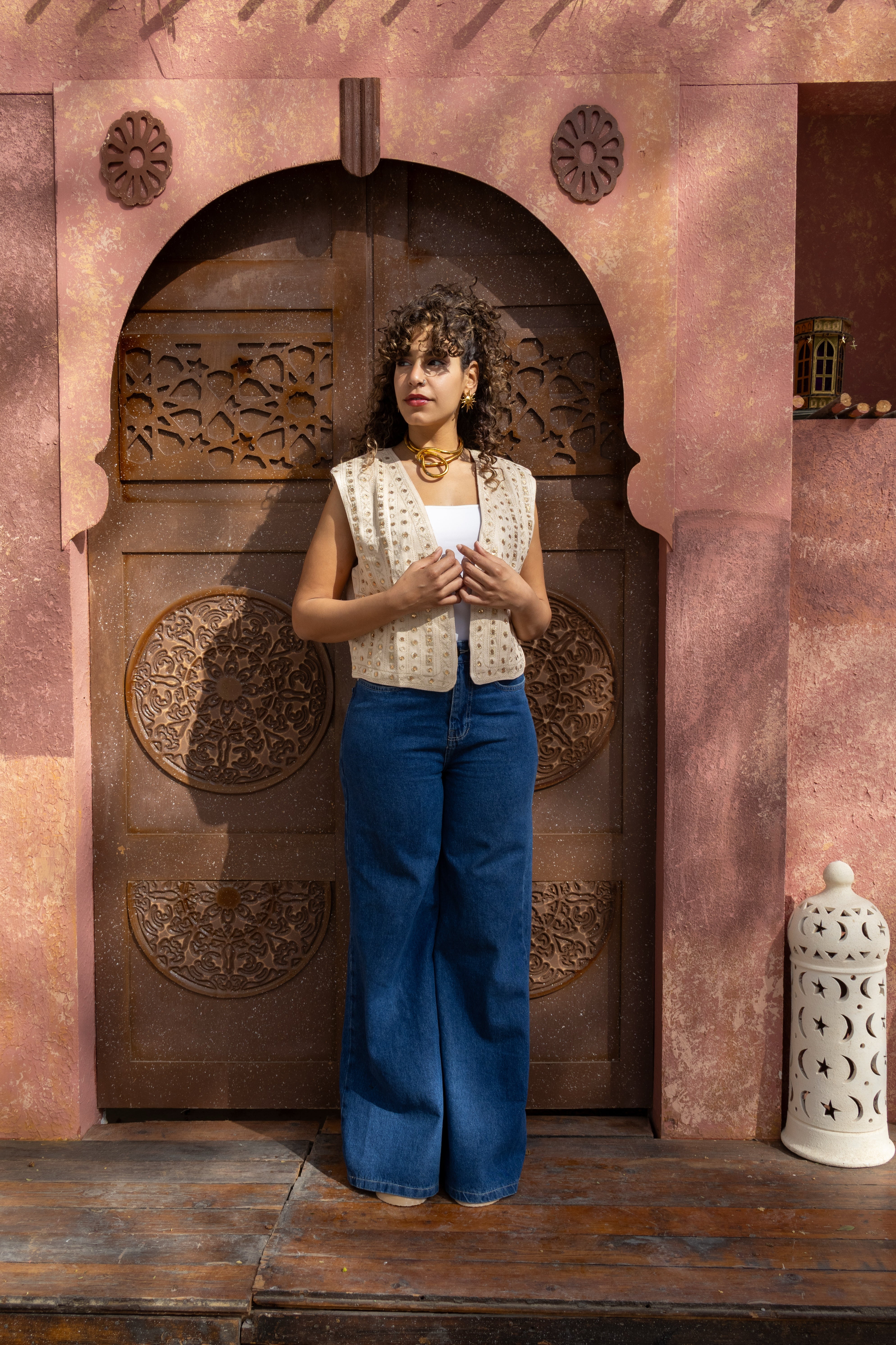 Beige Helal Vest - BerriessDesigns