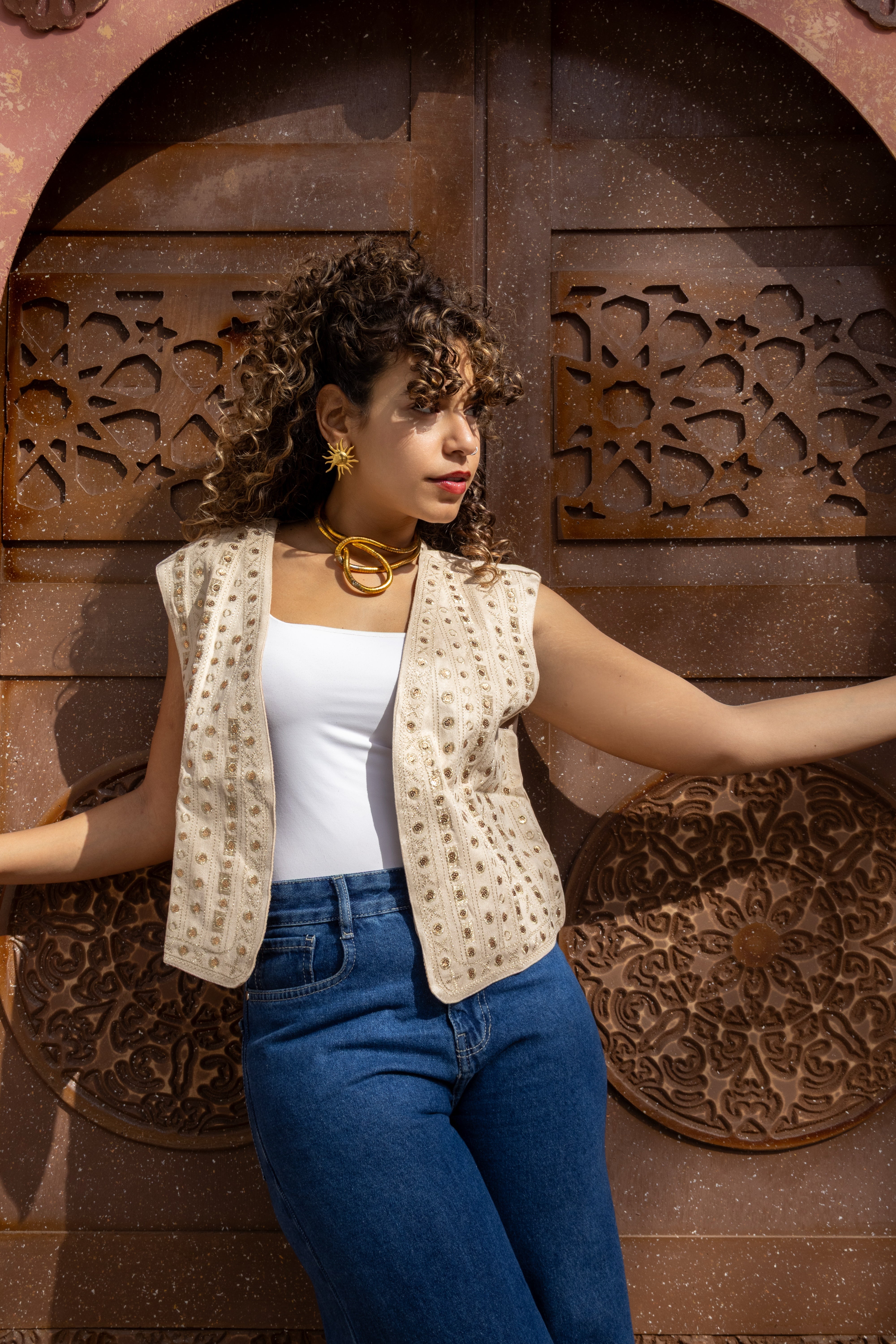 Beige Helal Vest - BerriessDesigns
