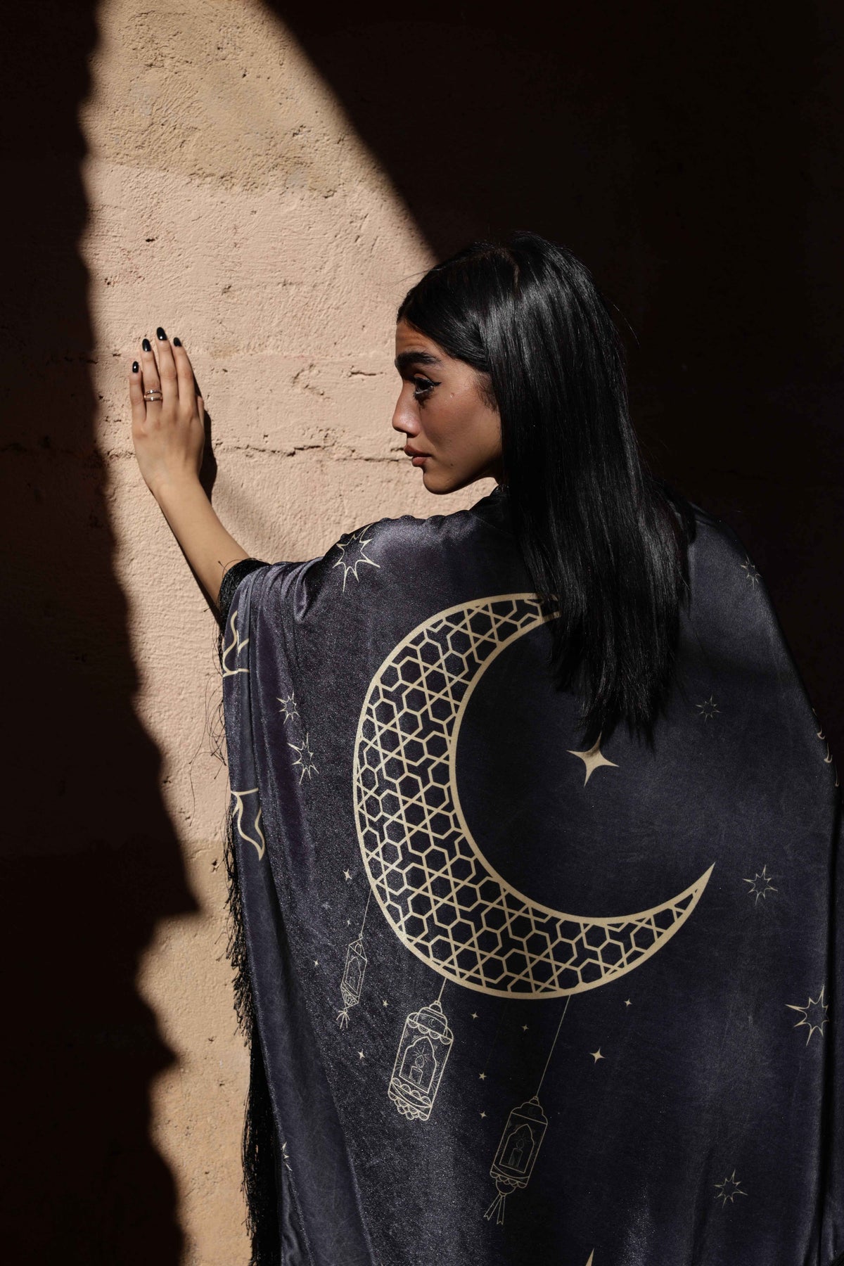Khayaal Black Cape - BerriessDesigns