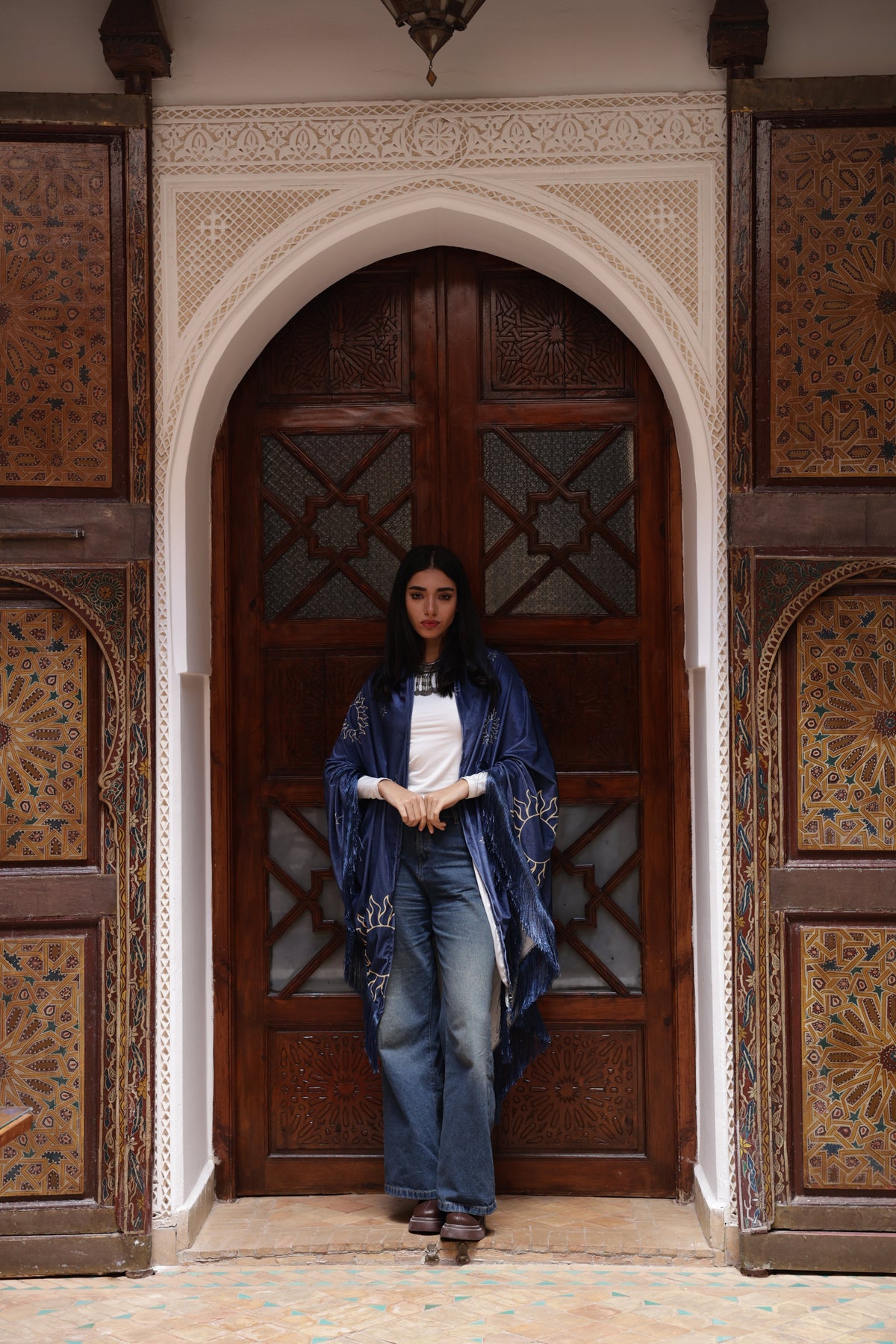 Khayaal Blue Cape - BerriessDesigns