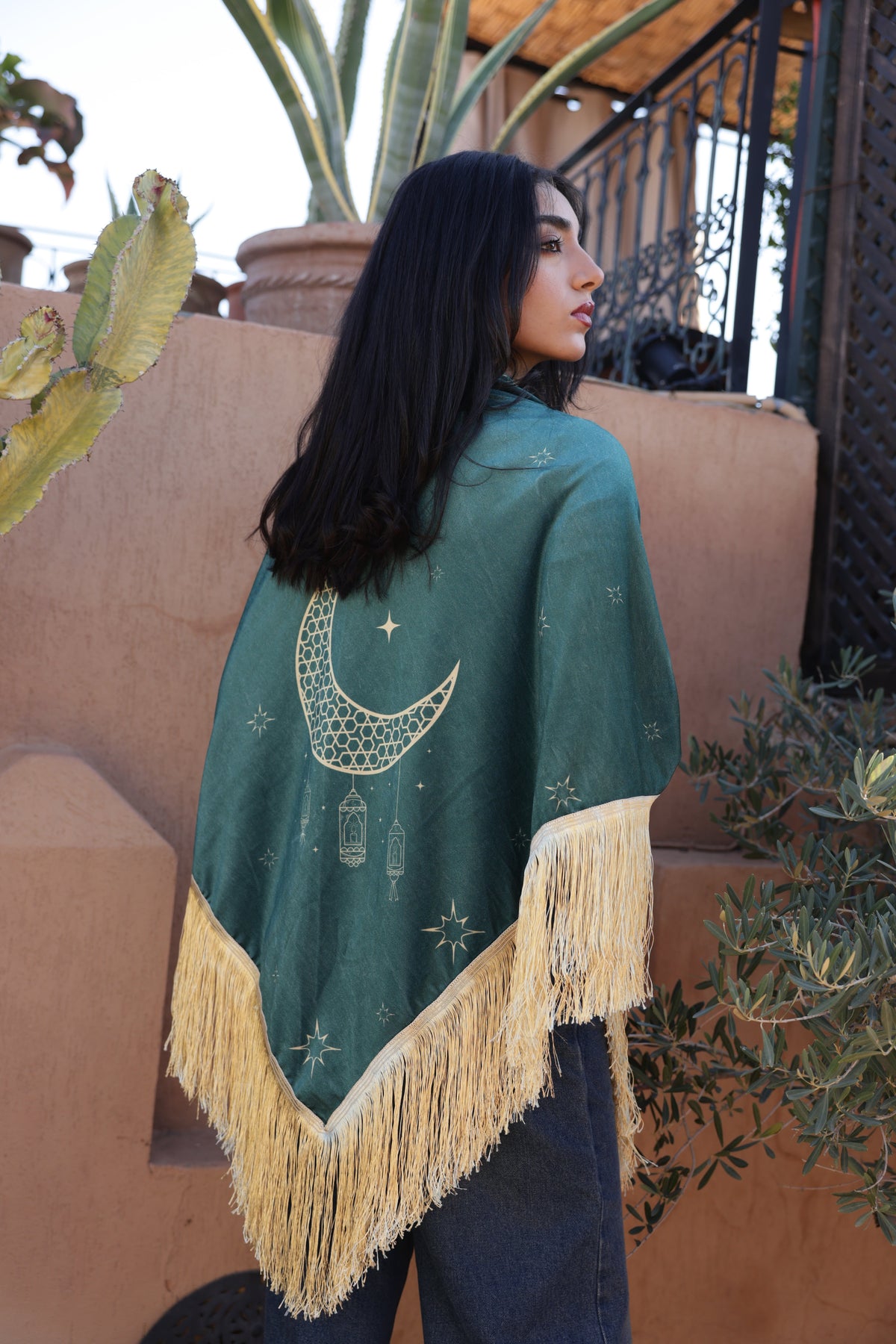 Khayaal Green Cape (Mini) - BerriessDesigns