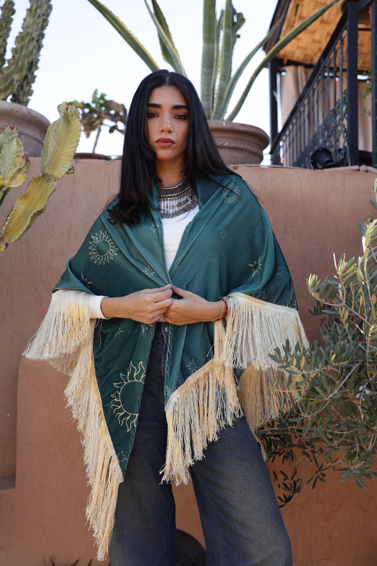 Khayaal Green Cape (Mini) - BerriessDesigns