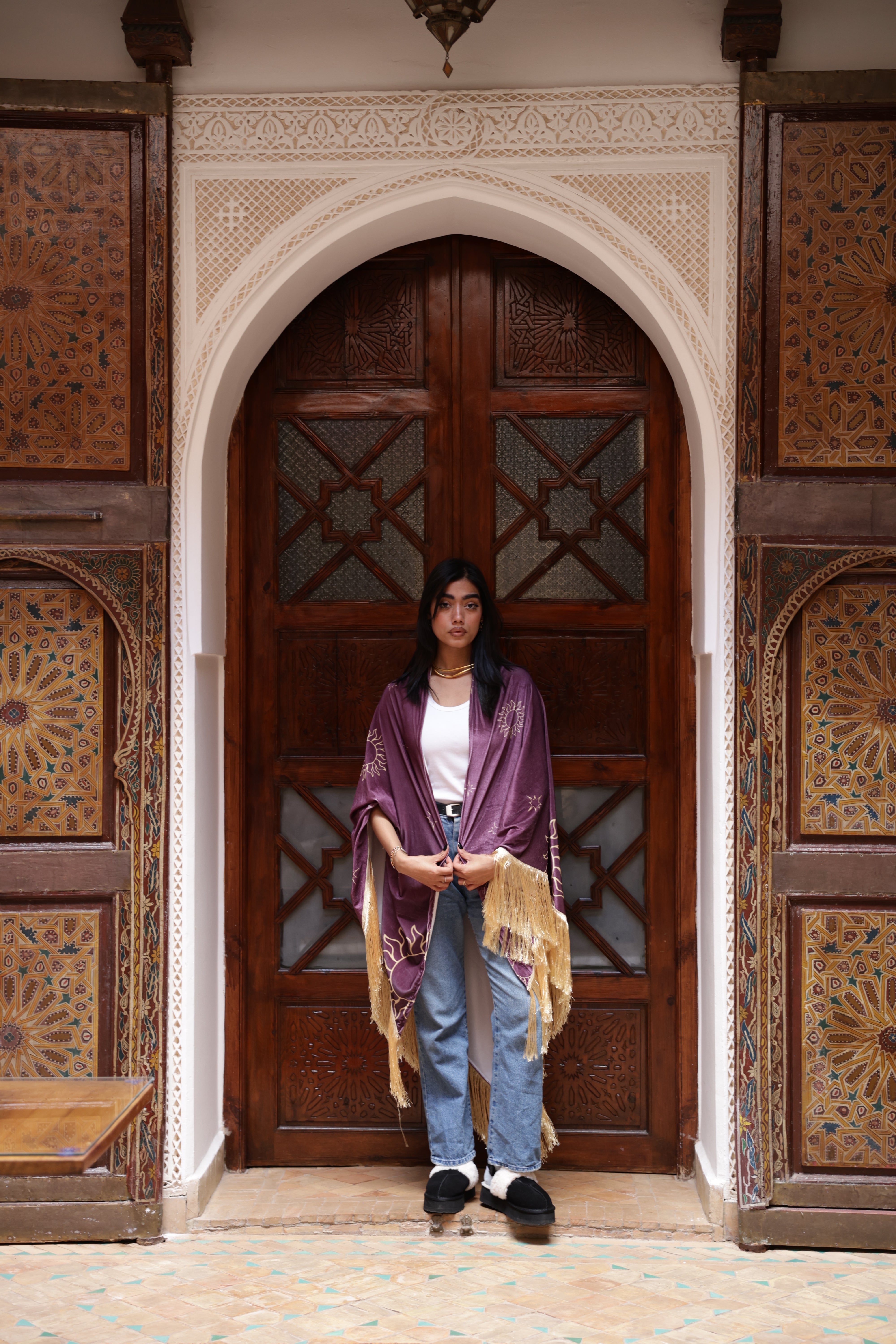 Khayaal Mulberry Cape - BerriessDesigns