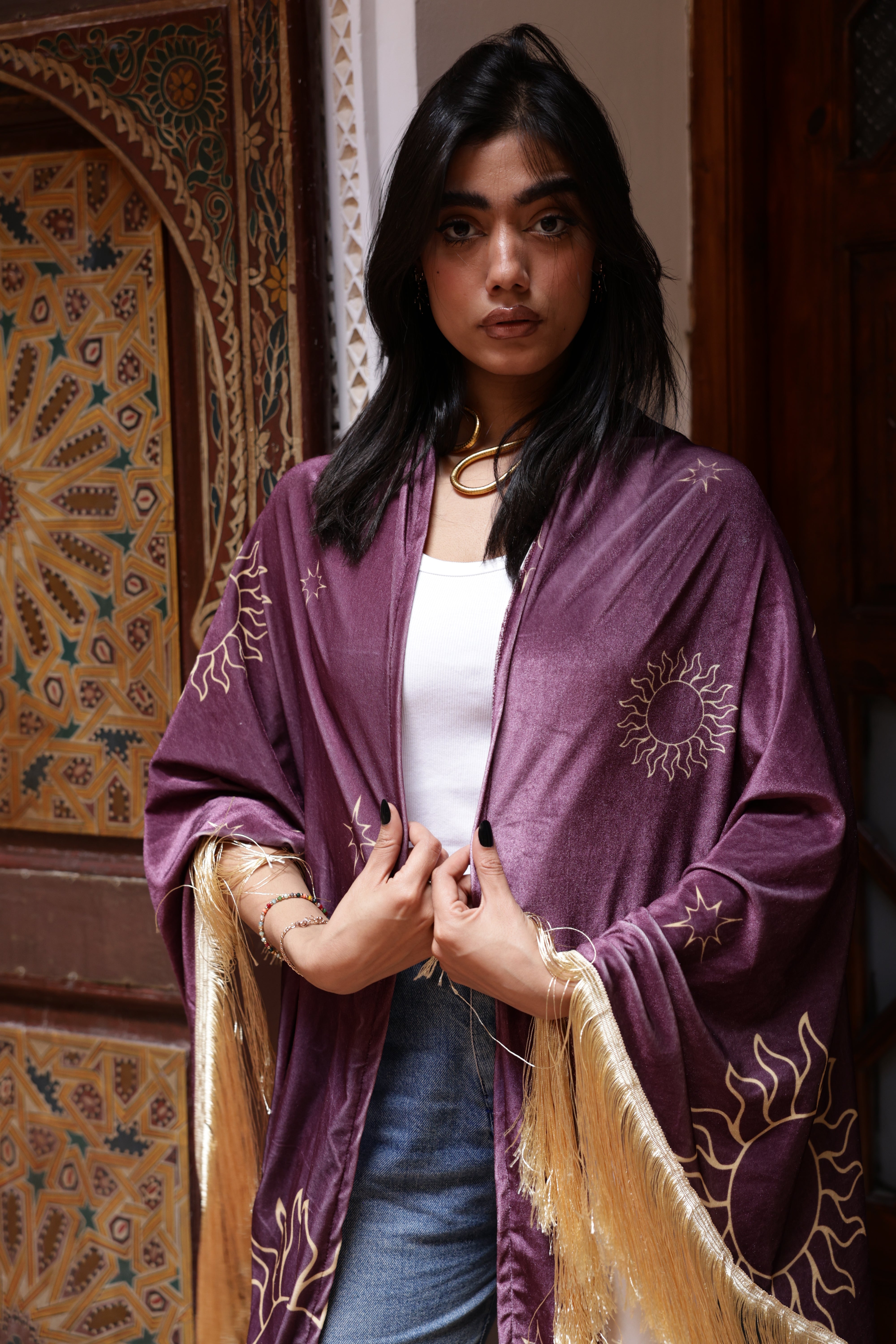 Khayaal Mulberry Cape - BerriessDesigns