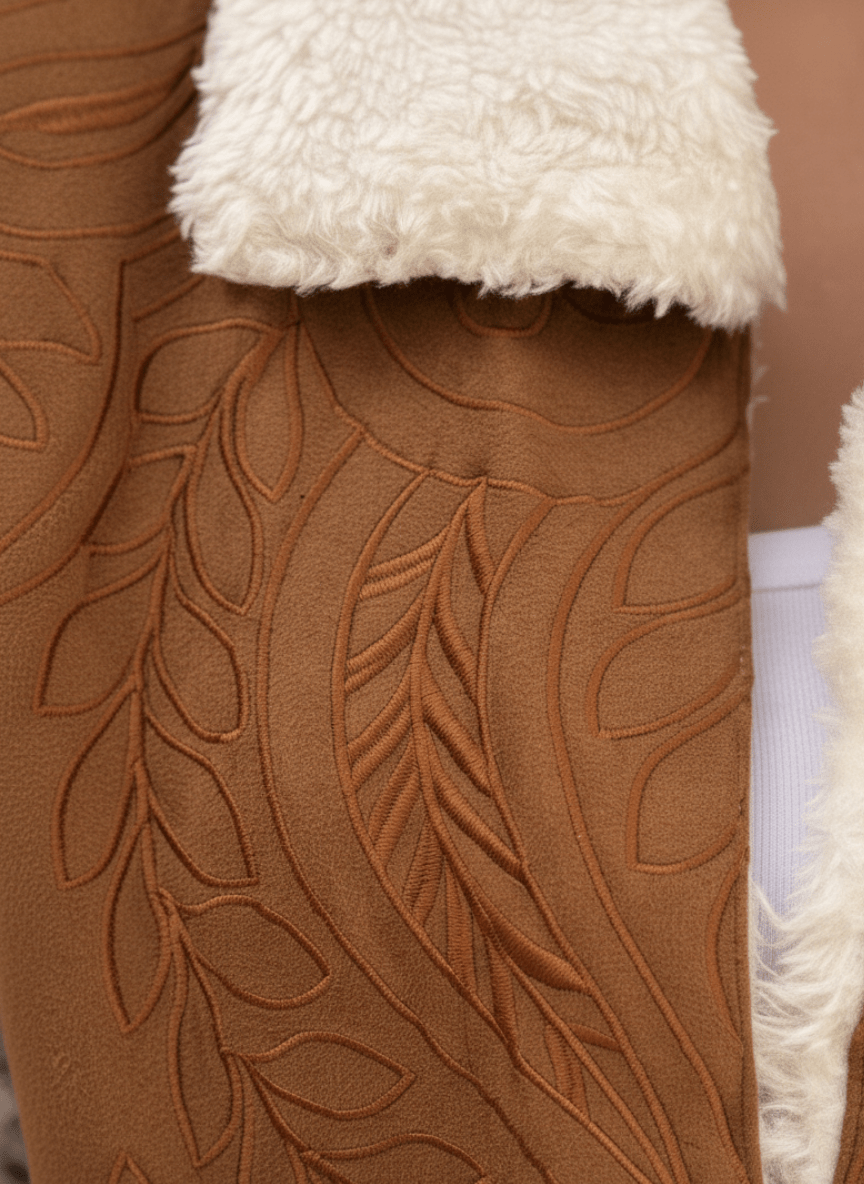 Rêve Warm Caramel Brown Vest - BerriessDesigns