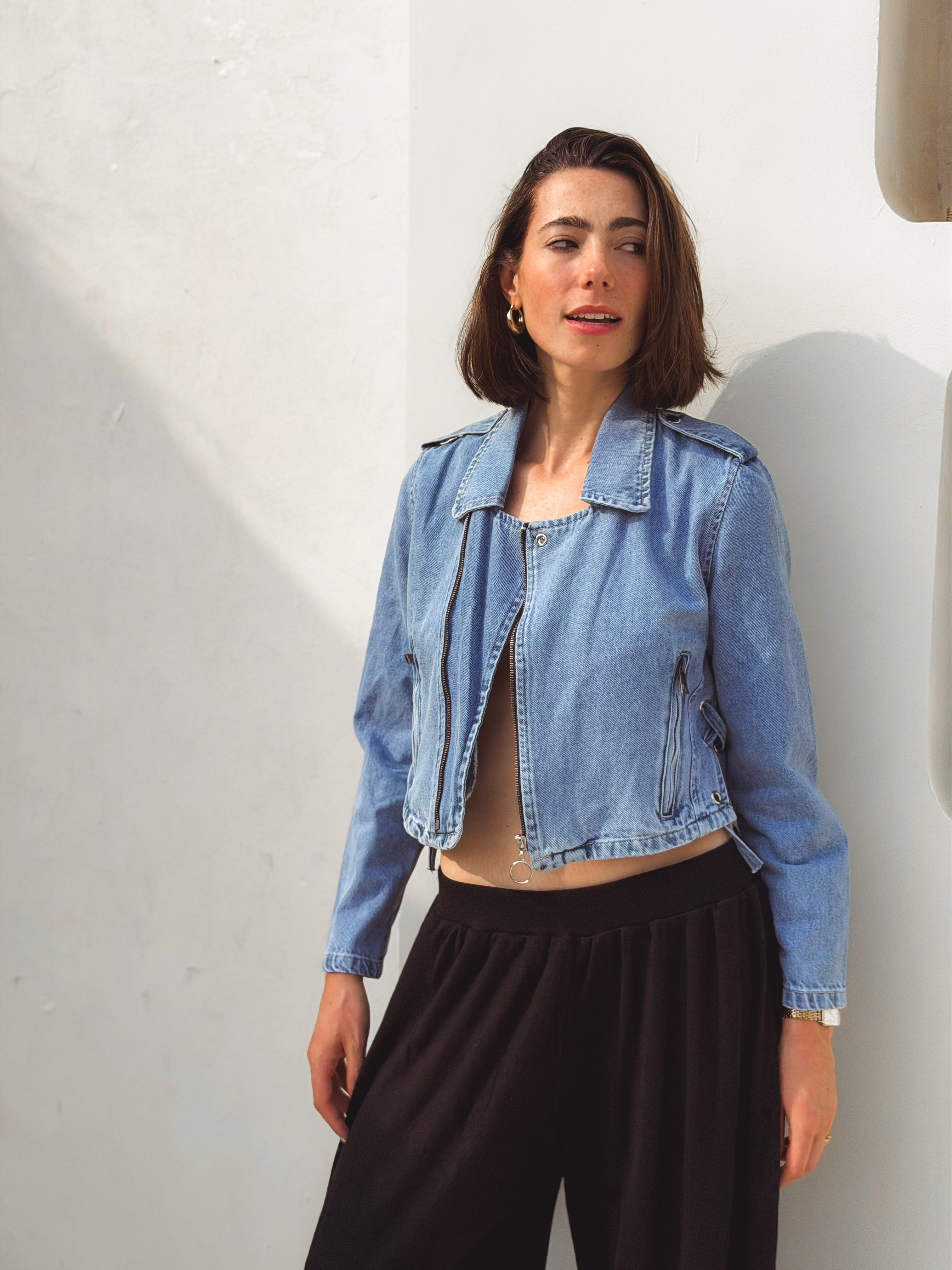 Tala Jacket – Cropped Denim Jacket - BerriessDesigns