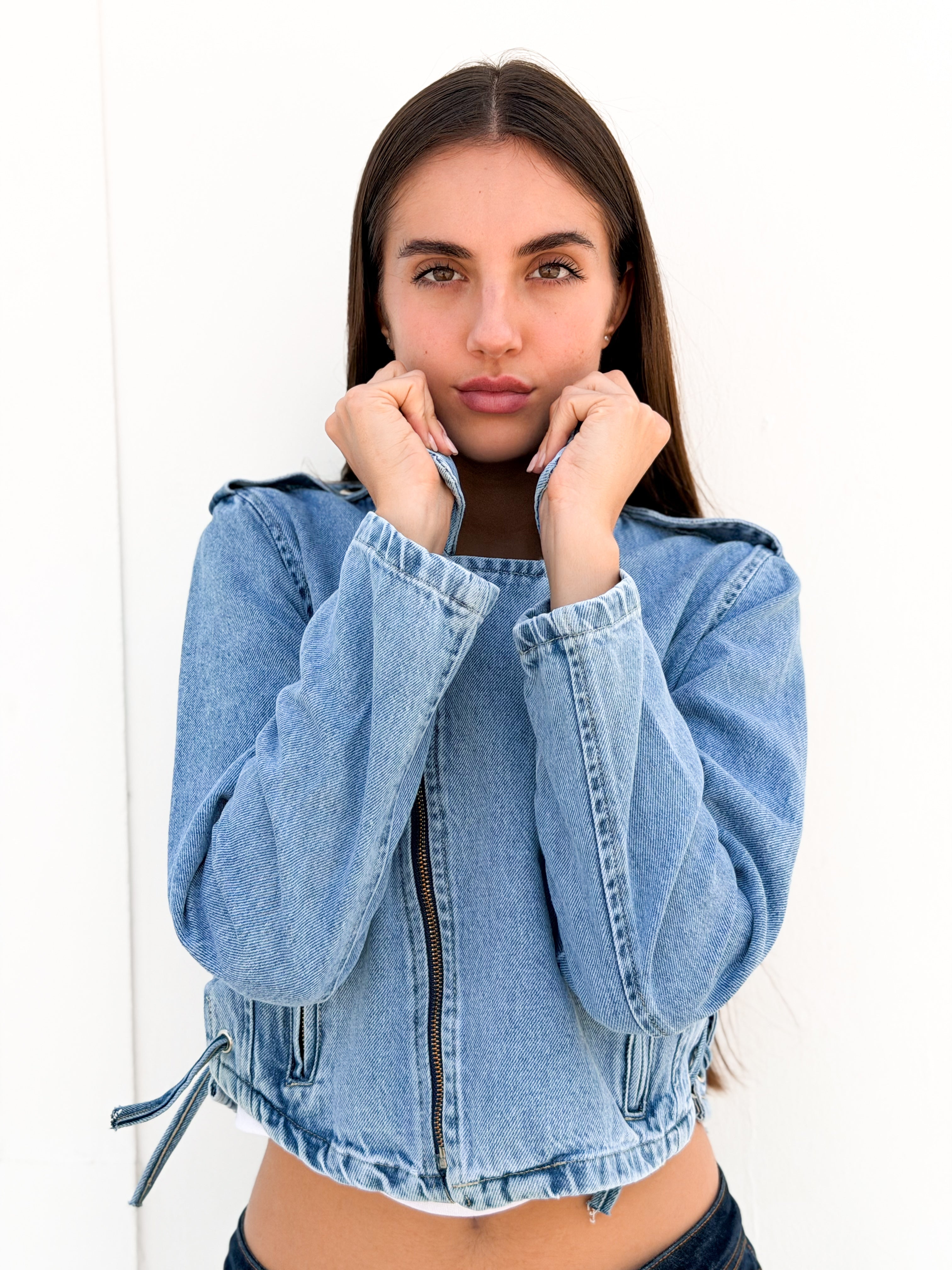 Tala Jacket – Cropped Denim Jacket - BerriessDesigns