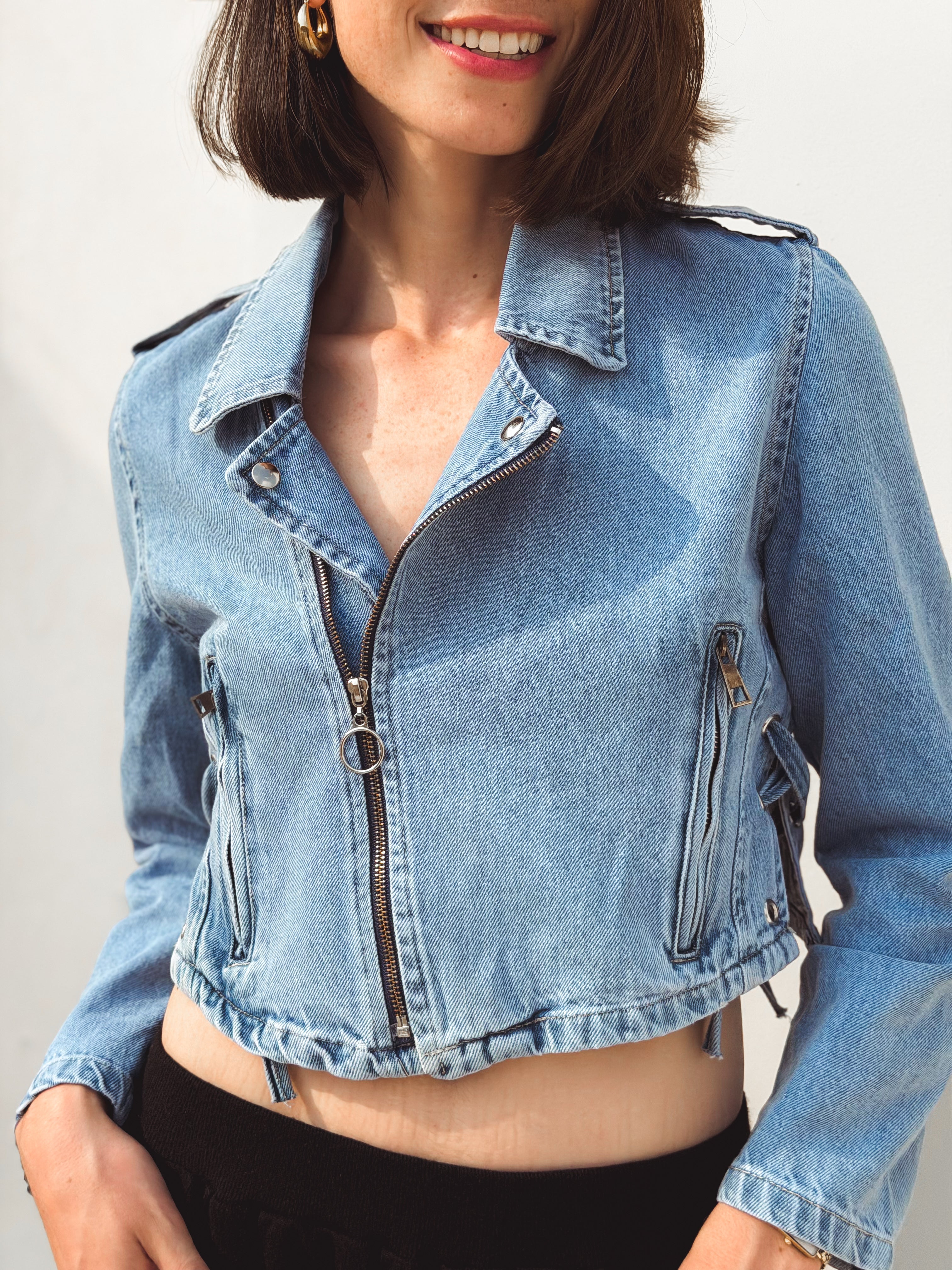 Tala Jacket – Cropped Denim Jacket - BerriessDesigns