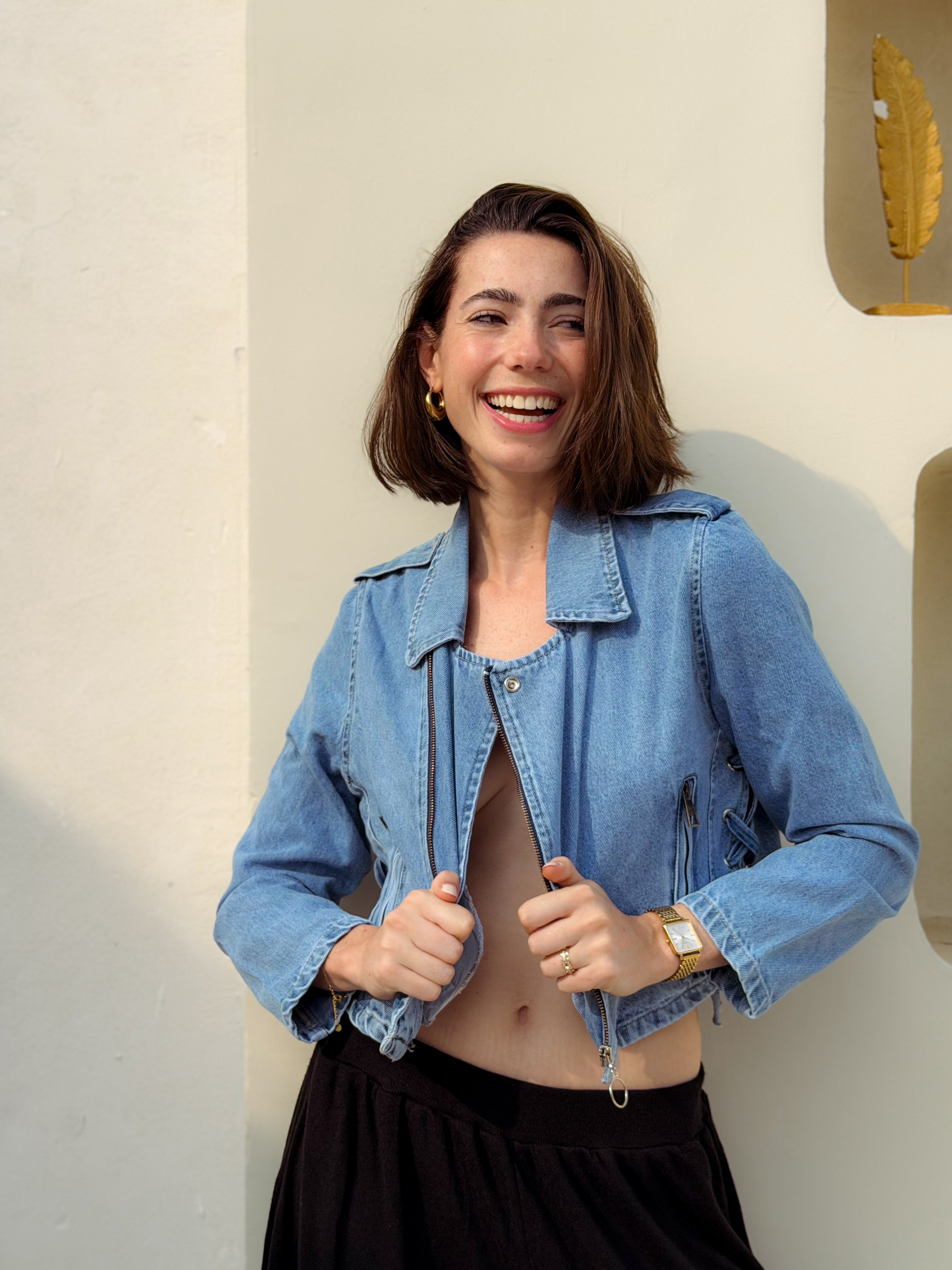 Tala Jacket – Cropped Denim Jacket - BerriessDesigns