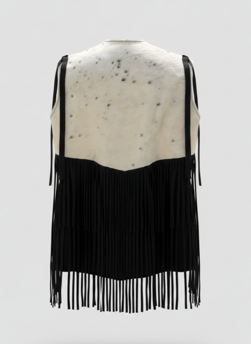 Velura Vest – Natural Cow Leather ( PATTERN 2 ) - BerriessDesigns