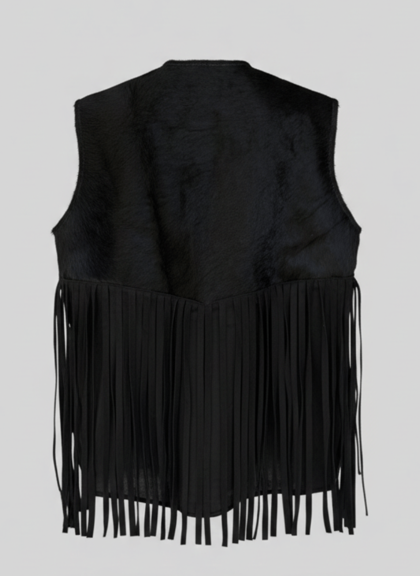 Velura Vest – Natural Cow Leather ( PATTERN 4 ) - BerriessDesigns